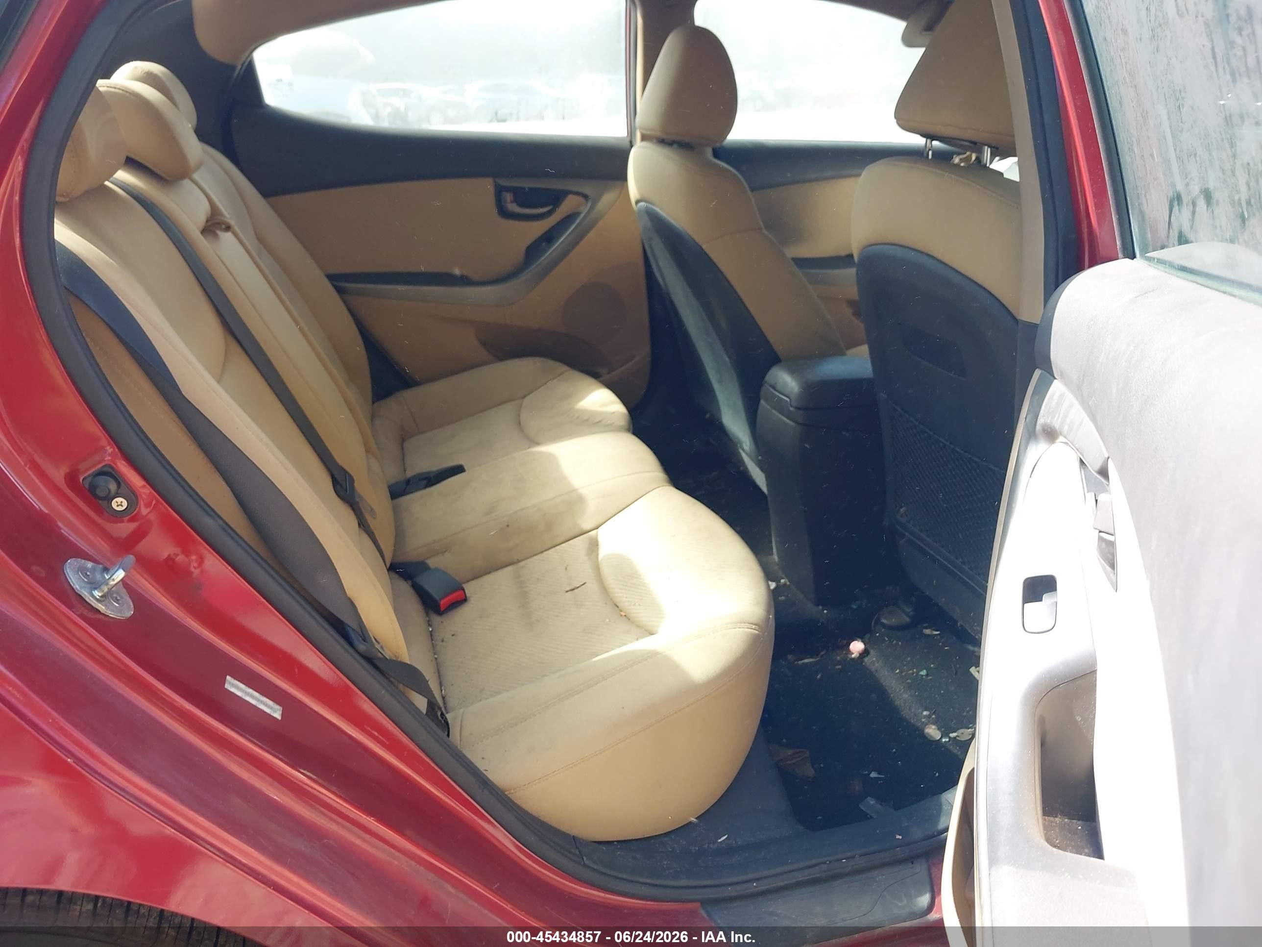 2012 Hyundai Elantra Gls (ulsan Plant) Red vin: KMHDH4AE0CU293242