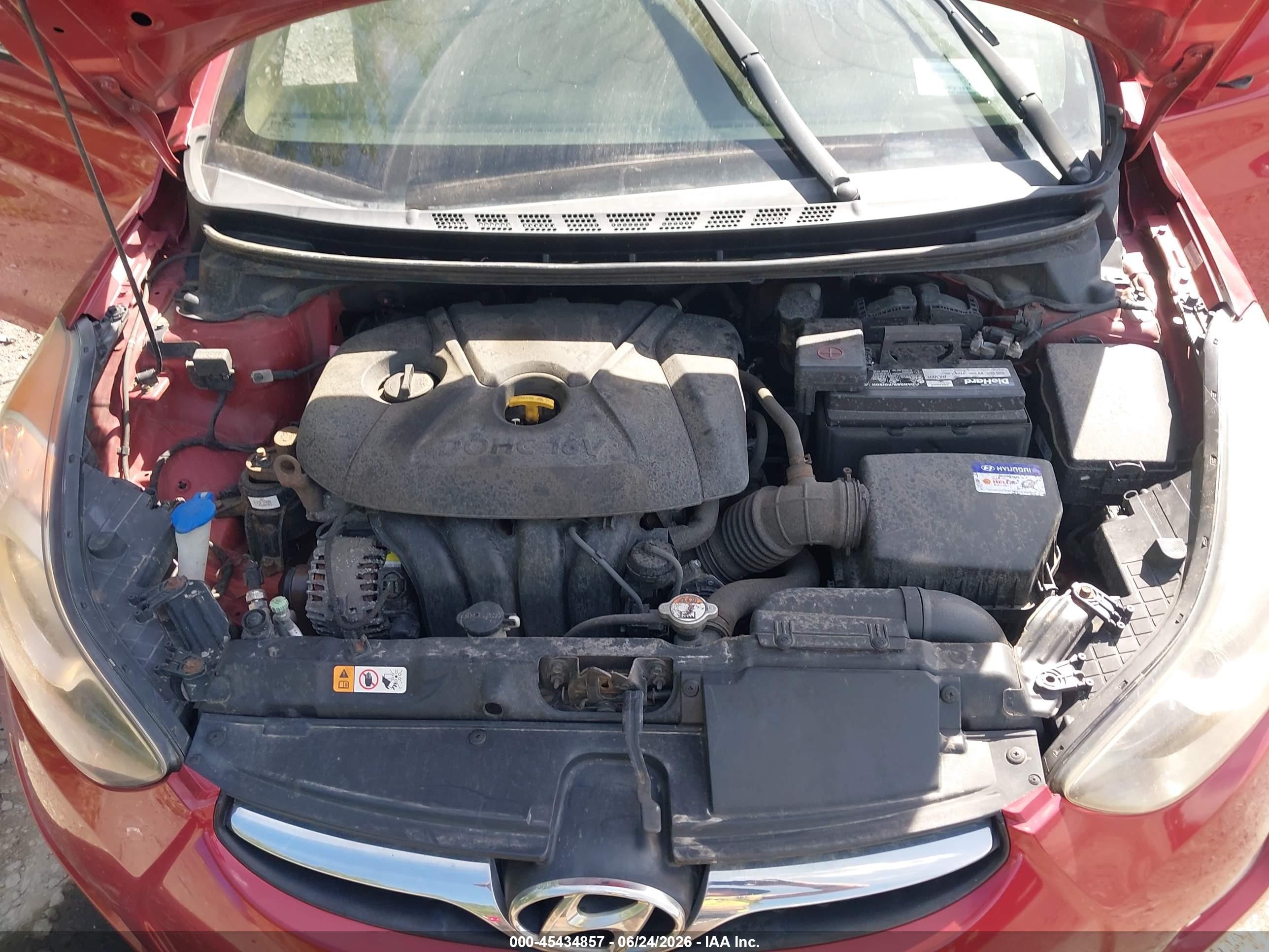 2012 Hyundai Elantra Gls (ulsan Plant) Red vin: KMHDH4AE0CU293242