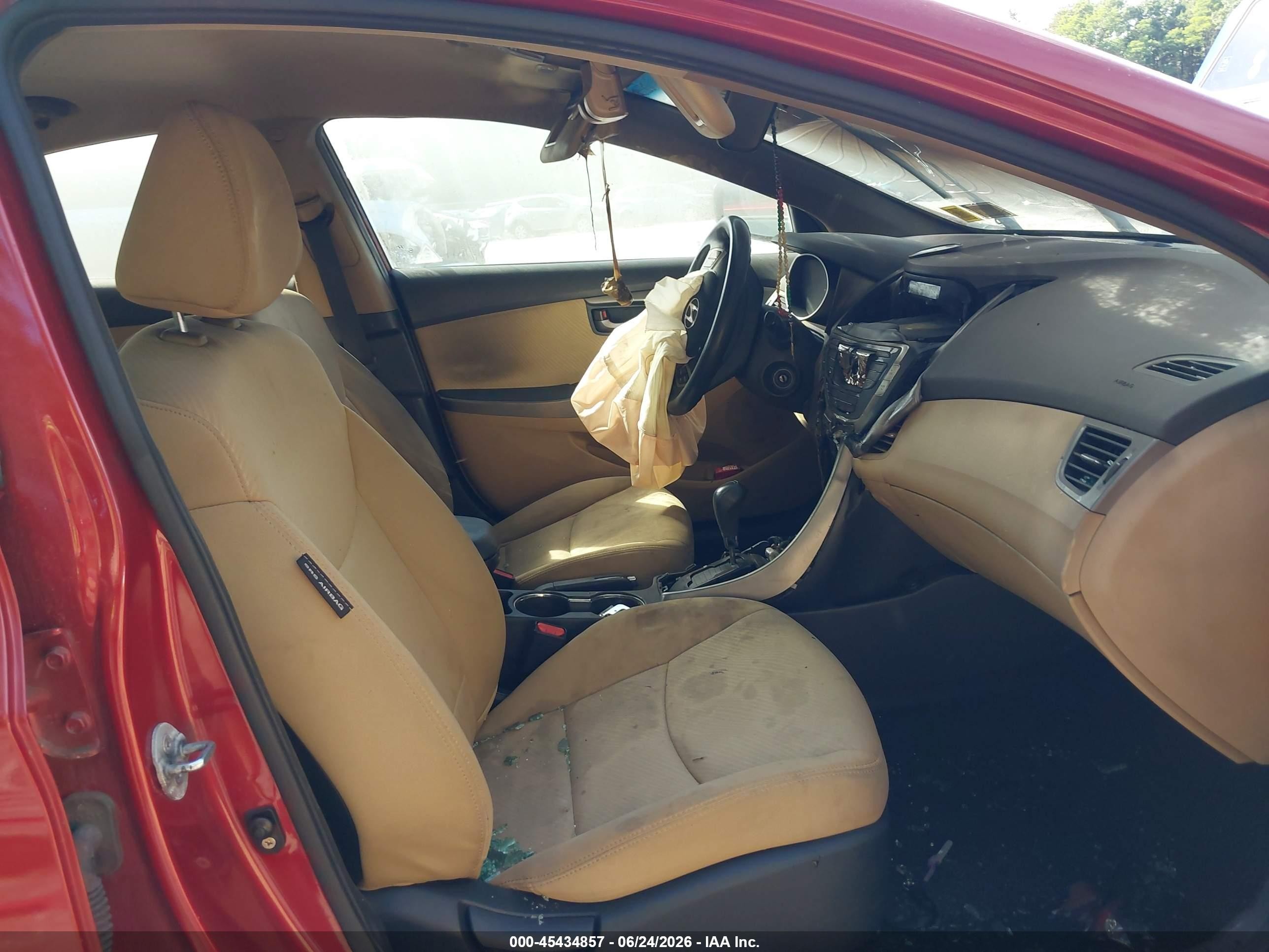 2012 Hyundai Elantra Gls (ulsan Plant) Red vin: KMHDH4AE0CU293242