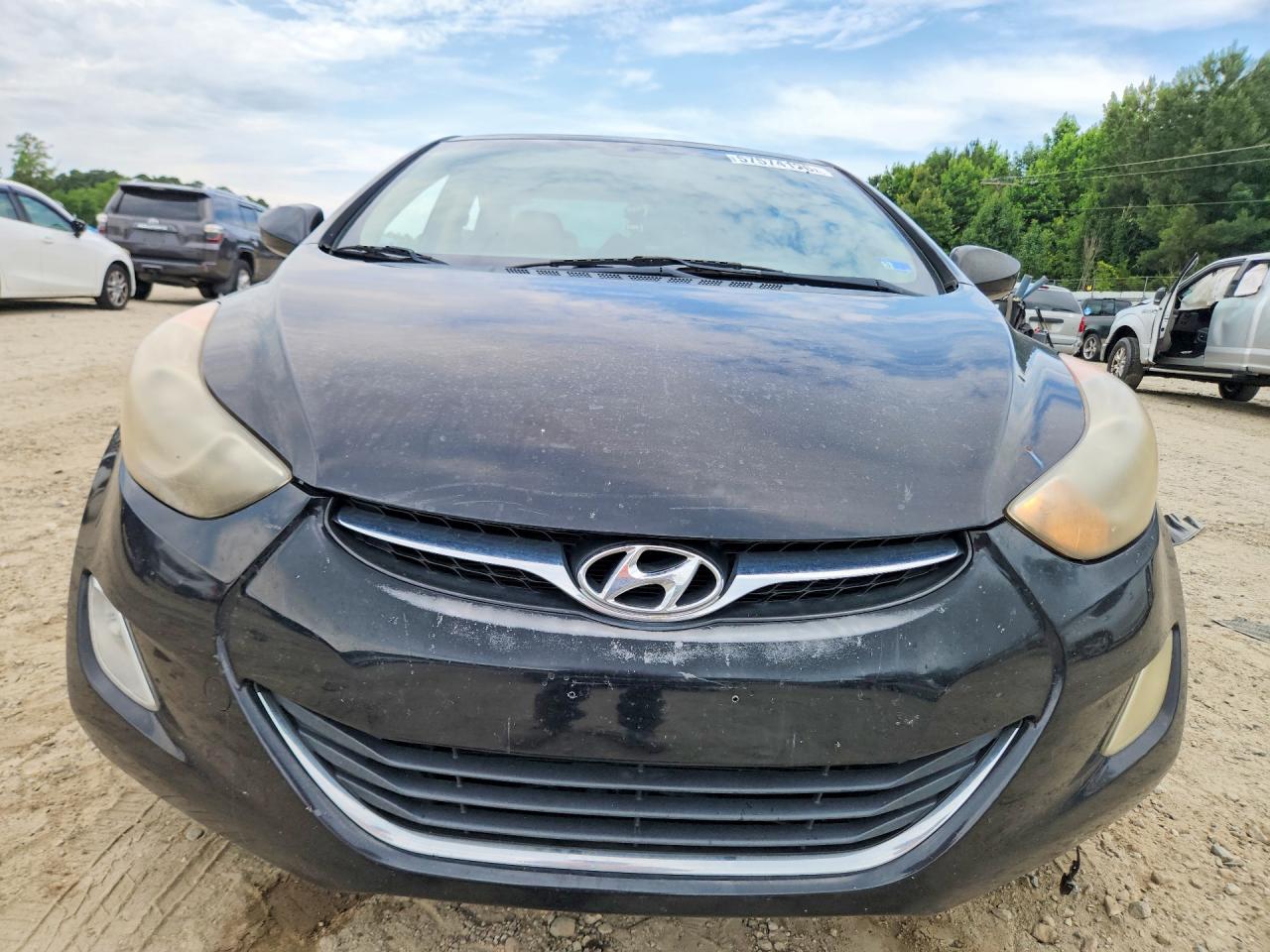 2012 Hyundai Elantra Gls Black vin: KMHDH4AE0CU305339