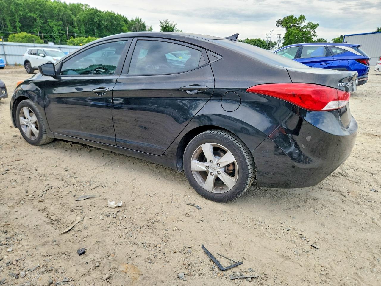 2012 Hyundai Elantra Gls Black vin: KMHDH4AE0CU305339