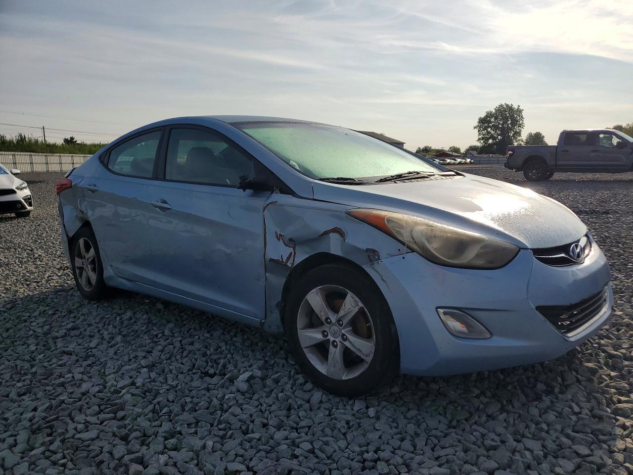 2012 Hyundai Elantra Gls Blue vin: KMHDH4AE0CU318852