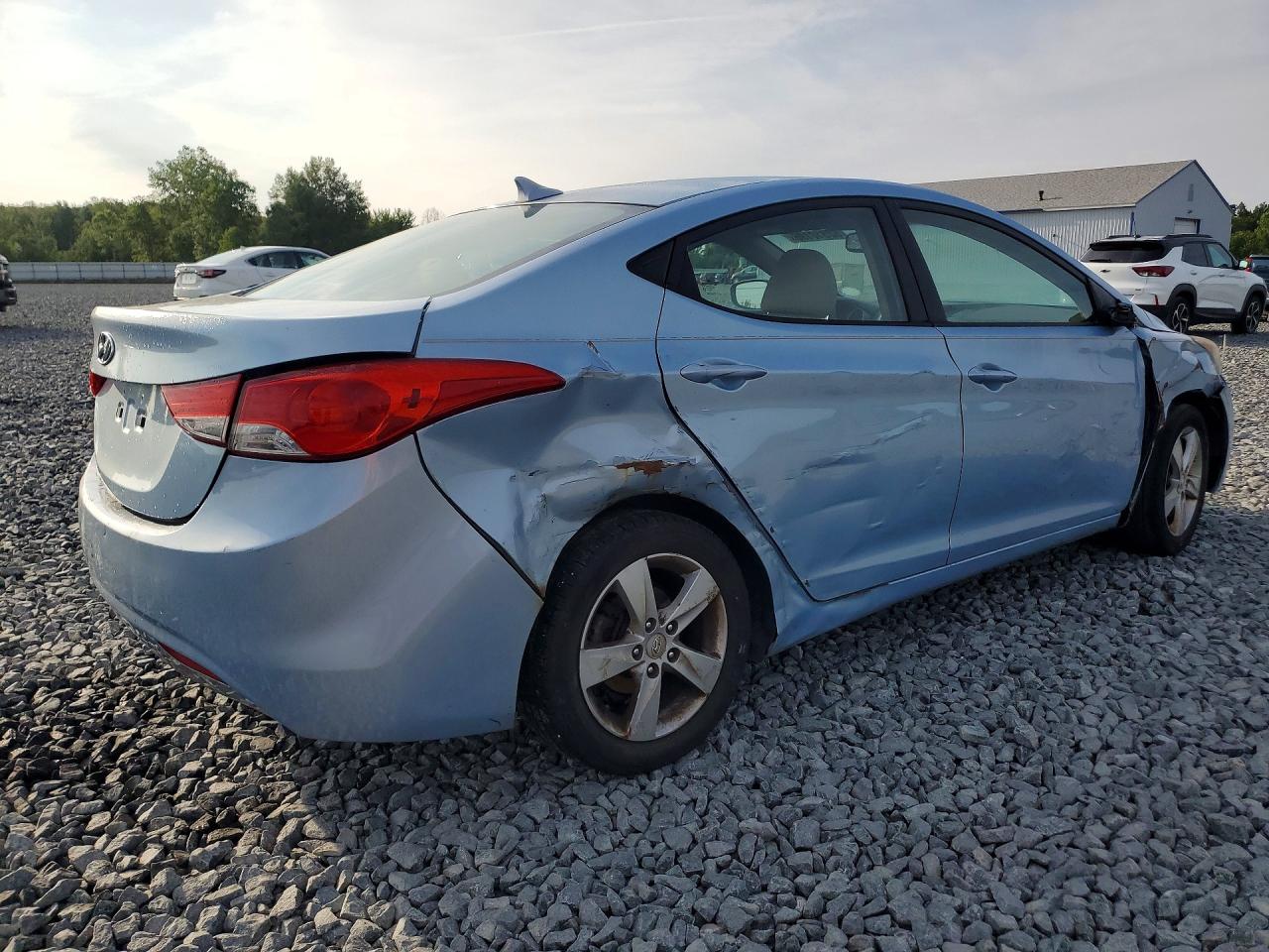 2012 Hyundai Elantra Gls Blue vin: KMHDH4AE0CU318852
