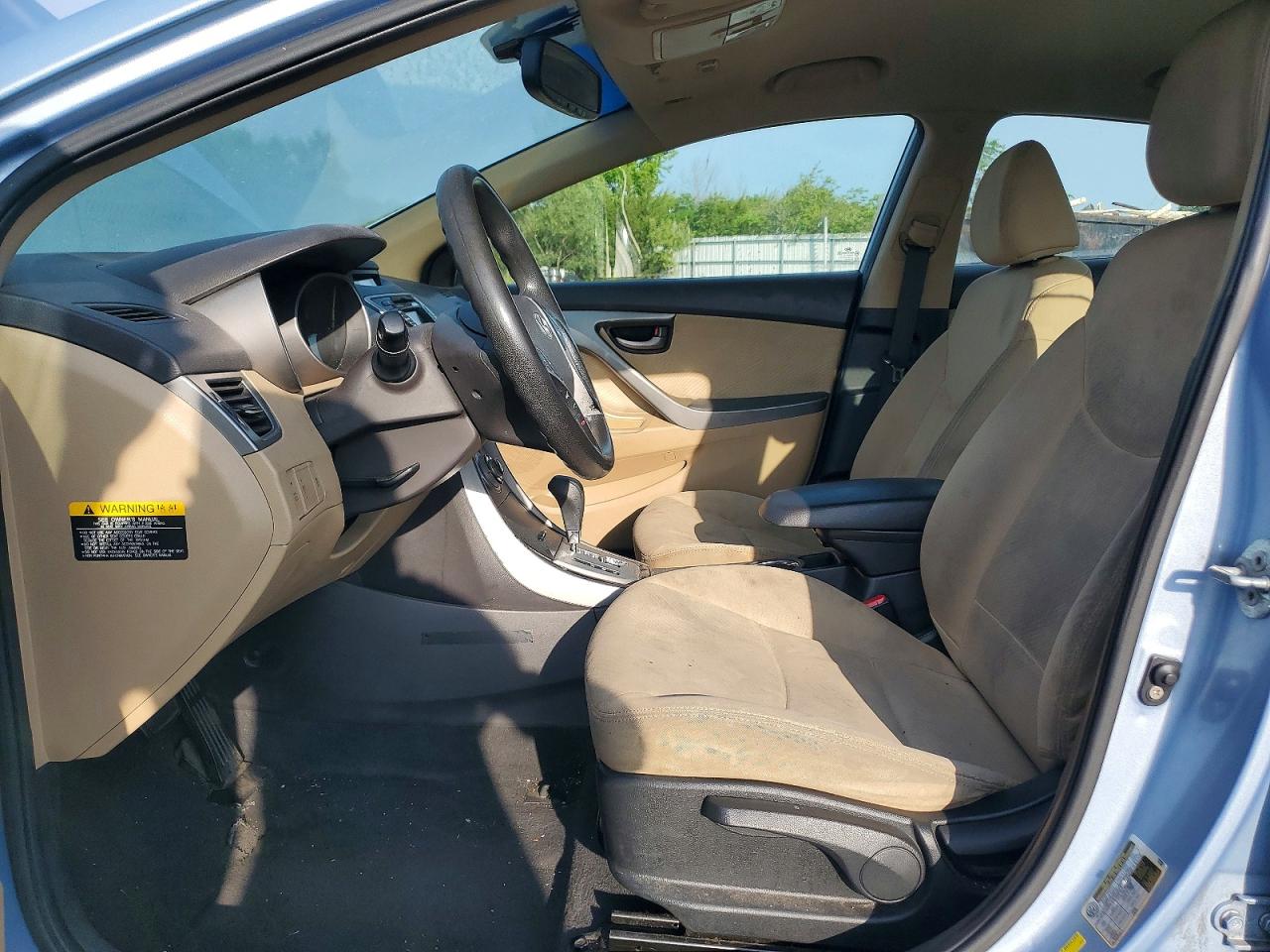 2012 Hyundai Elantra Gls Blue vin: KMHDH4AE0CU318852