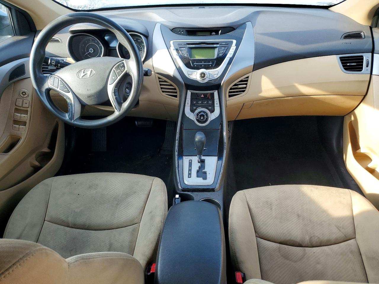 2012 Hyundai Elantra Gls Blue vin: KMHDH4AE0CU318852
