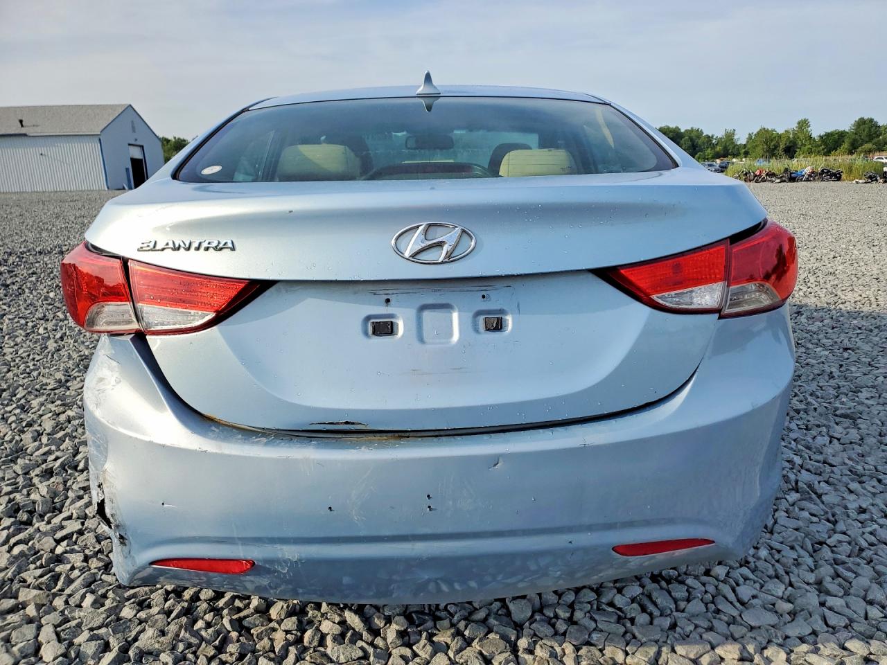 2012 Hyundai Elantra Gls Blue vin: KMHDH4AE0CU318852