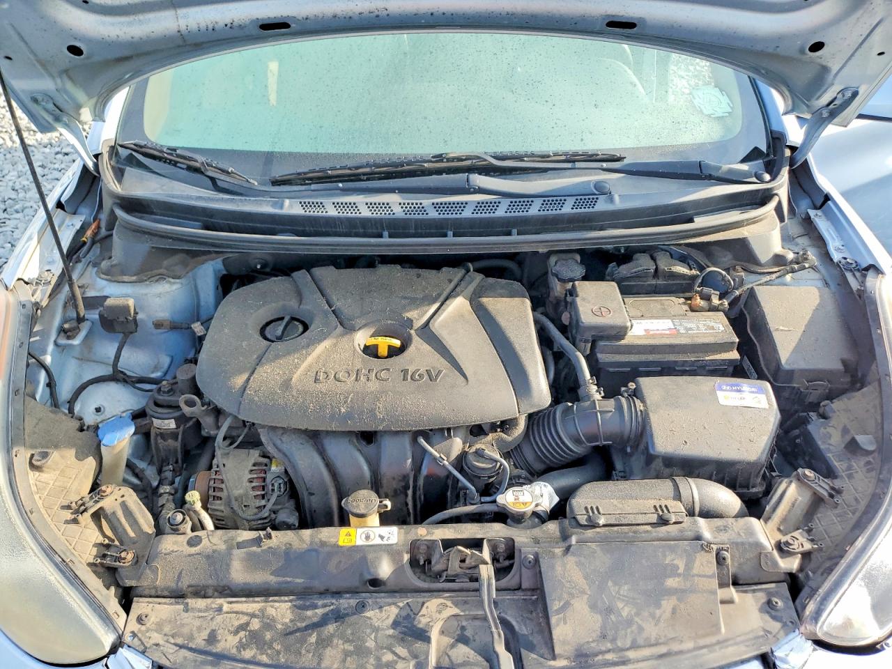 2012 Hyundai Elantra Gls Blue vin: KMHDH4AE0CU318852