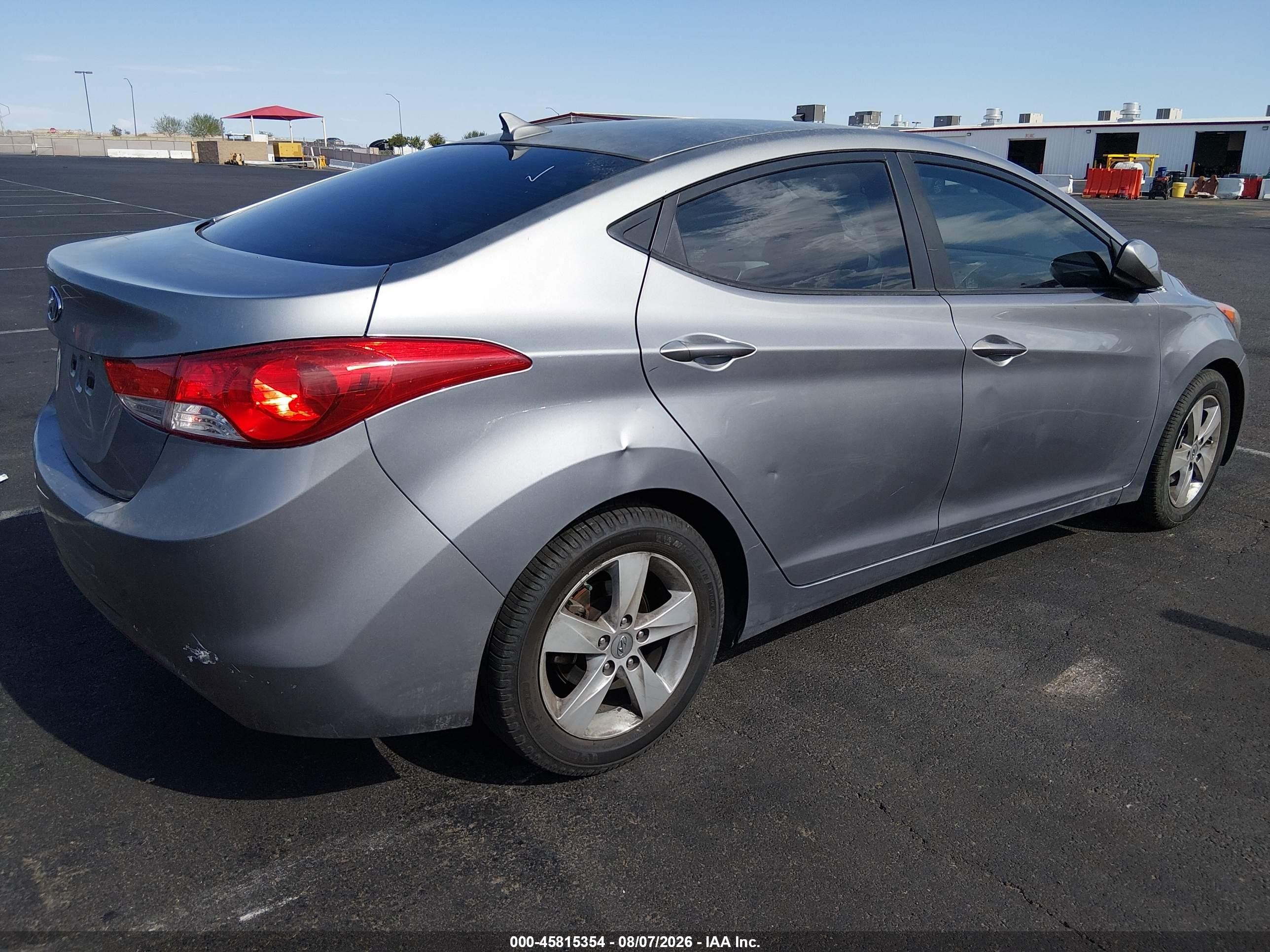 2012 Hyundai Elantra Gls (ulsan Plant) Gray vin: KMHDH4AE0CU320973