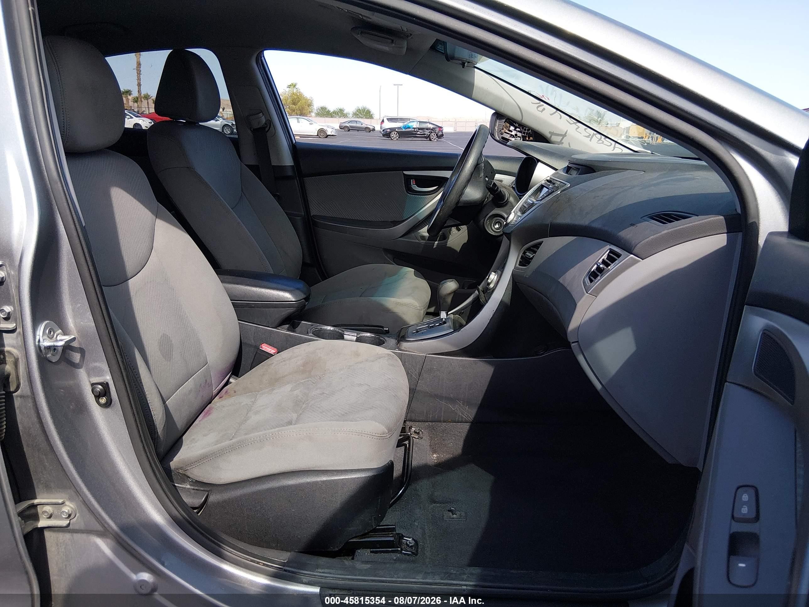 2012 Hyundai Elantra Gls (ulsan Plant) Gray vin: KMHDH4AE0CU320973