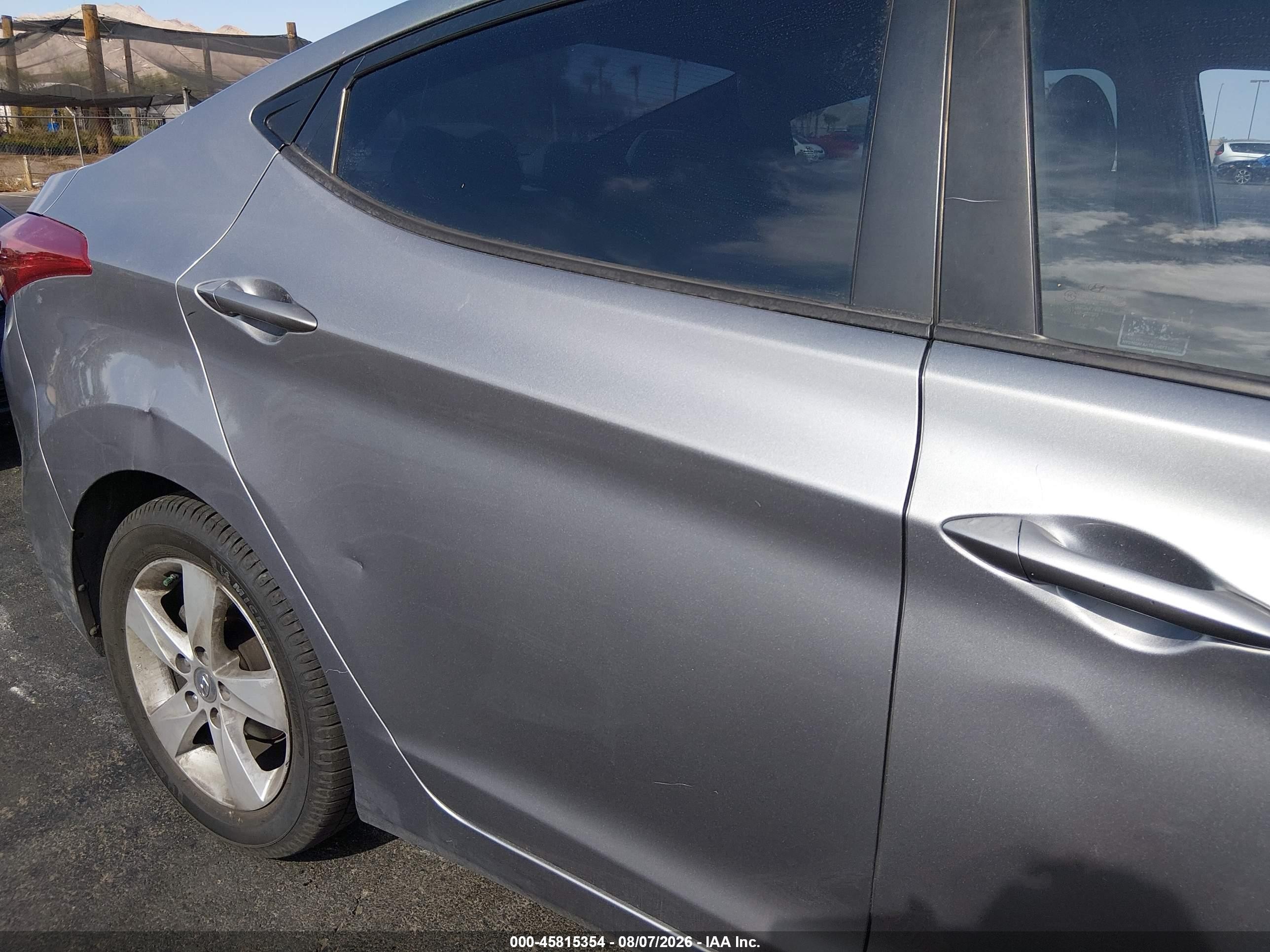 2012 Hyundai Elantra Gls (ulsan Plant) Gray vin: KMHDH4AE0CU320973