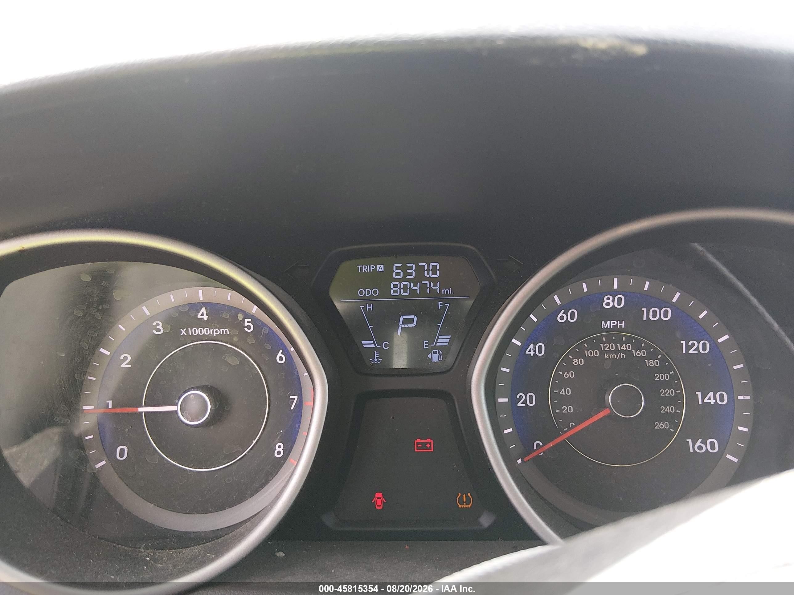 2012 Hyundai Elantra Gls (ulsan Plant) Gray vin: KMHDH4AE0CU320973