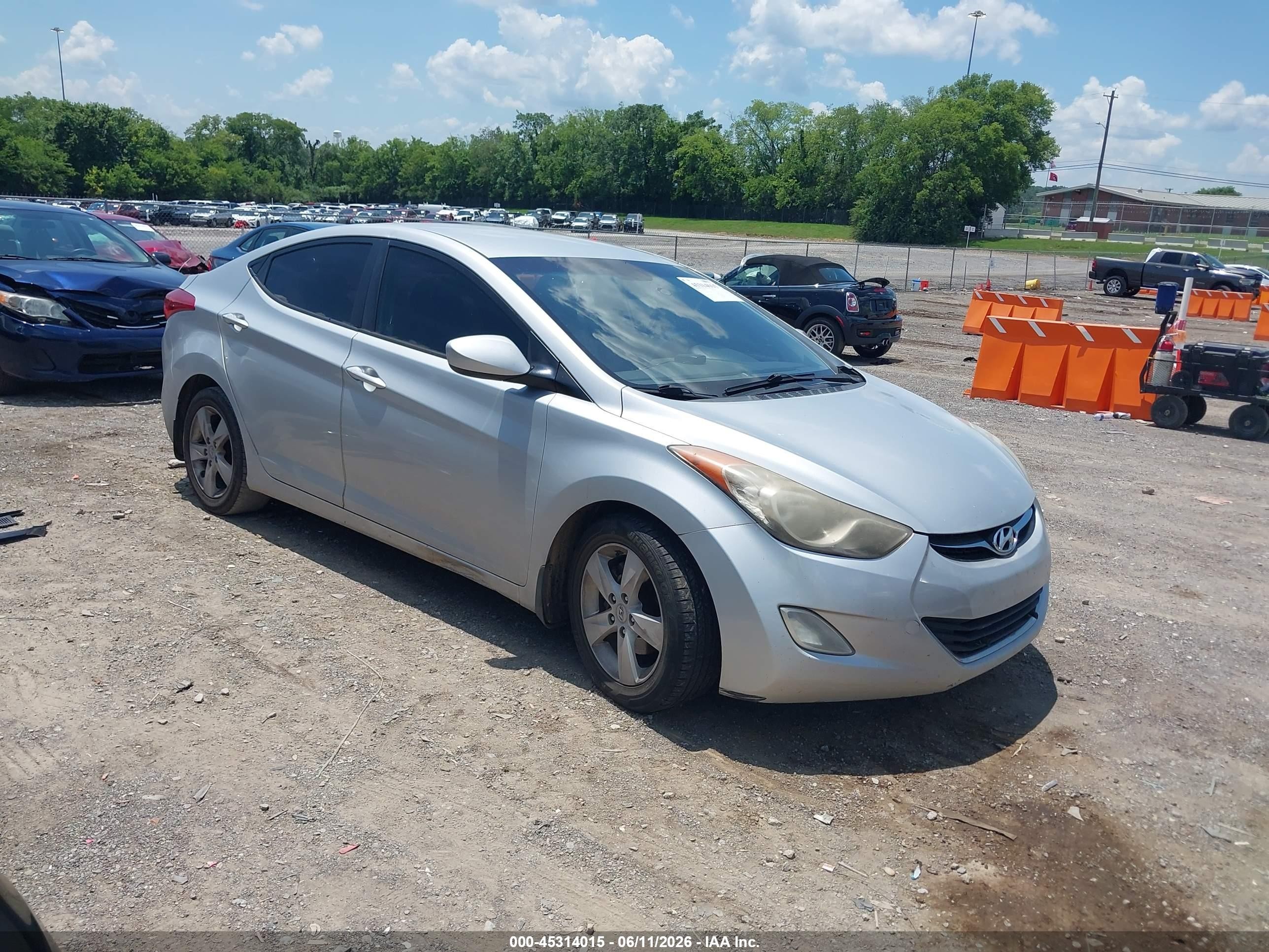 2012 Hyundai Elantra Gls (ulsan Plant) Silver vin: KMHDH4AE0CU328751
