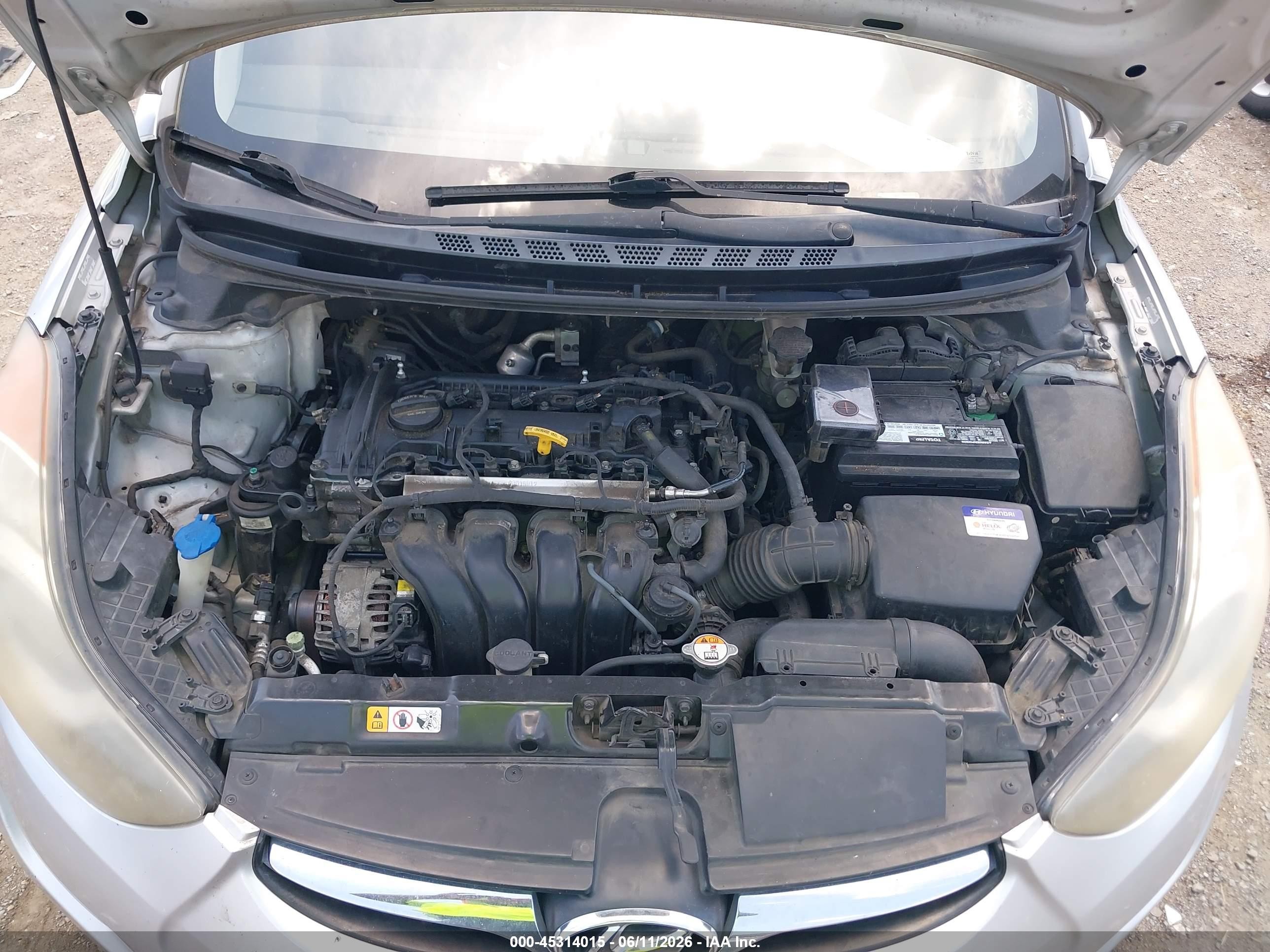 2012 Hyundai Elantra Gls (ulsan Plant) Серебряный vin: KMHDH4AE0CU328751