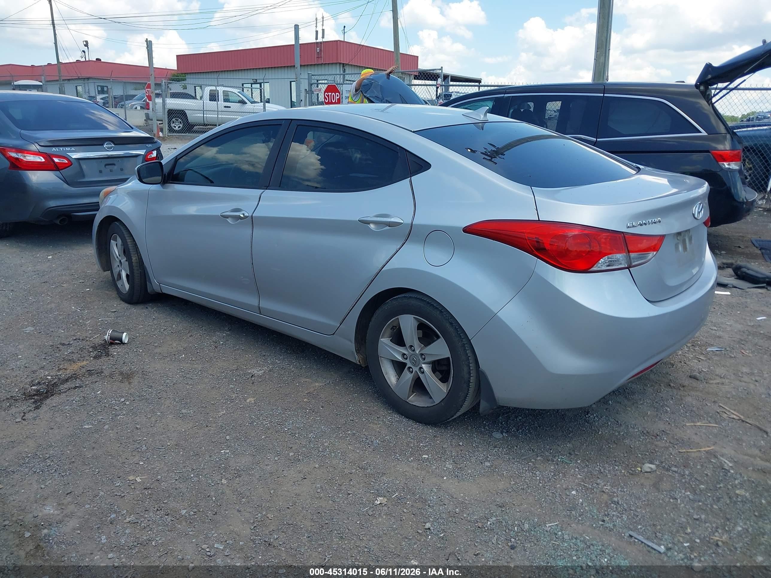 2012 Hyundai Elantra Gls (ulsan Plant) Серебряный vin: KMHDH4AE0CU328751