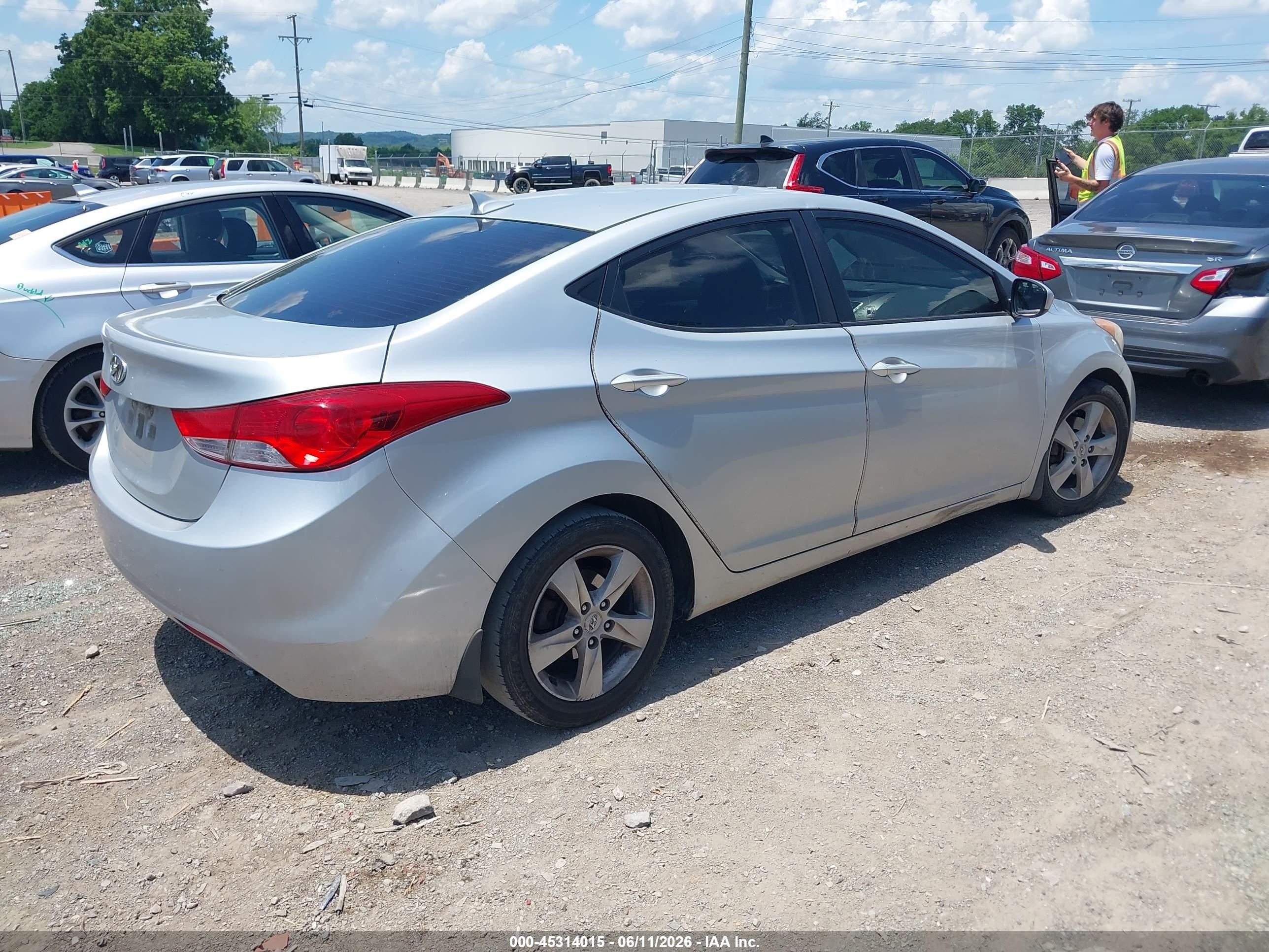 2012 Hyundai Elantra Gls (ulsan Plant) Серебряный vin: KMHDH4AE0CU328751