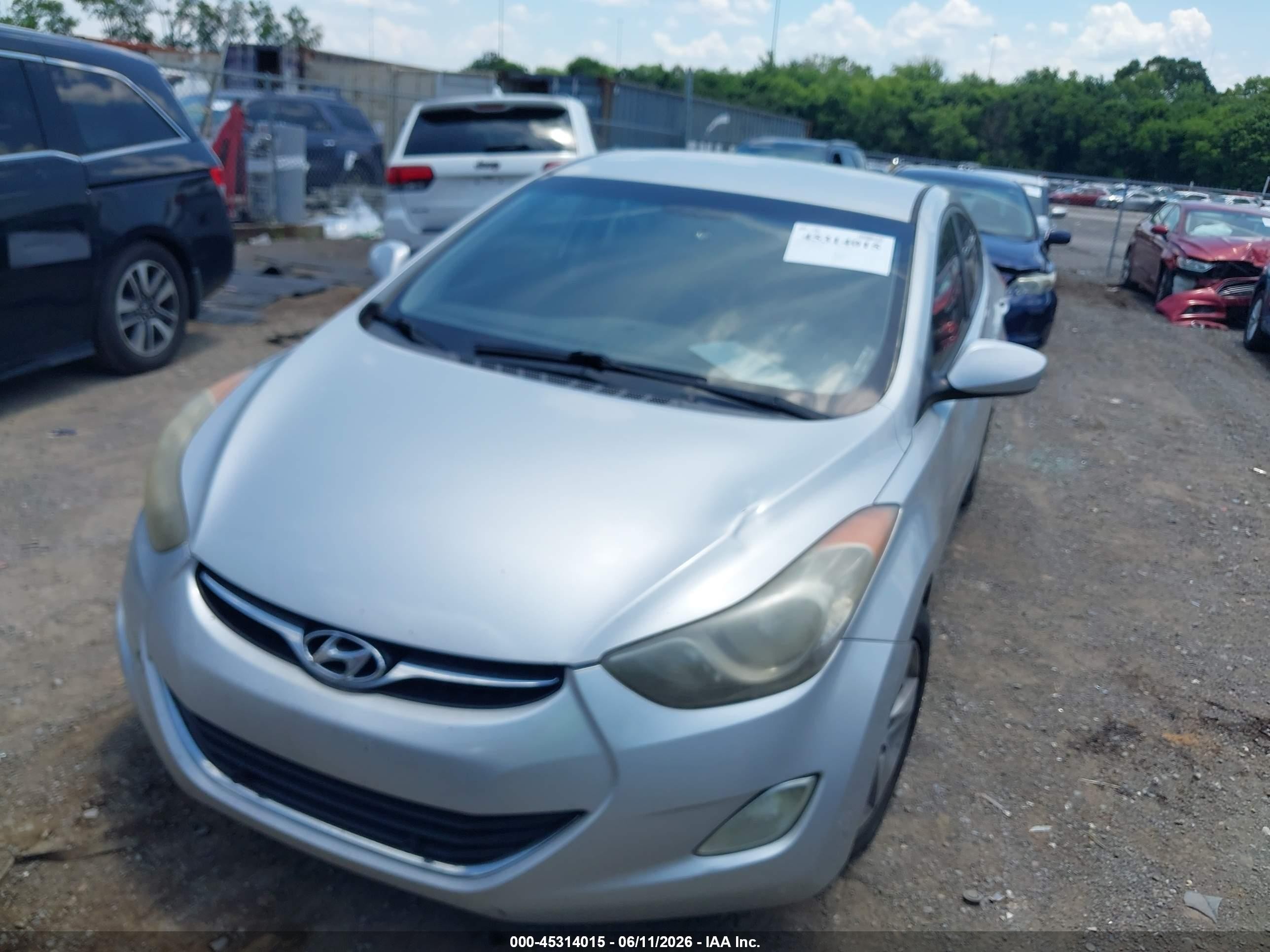 2012 Hyundai Elantra Gls (ulsan Plant) Серебряный vin: KMHDH4AE0CU328751