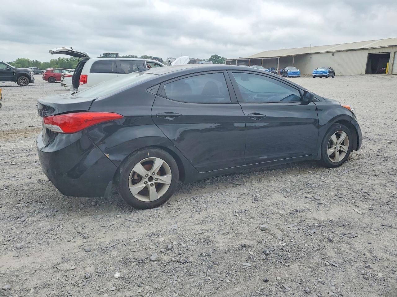 2012 Hyundai Elantra Gls Black vin: KMHDH4AE0CU331438