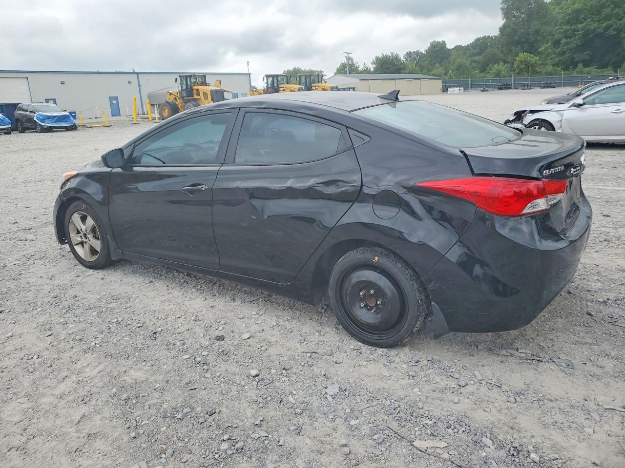 2012 Hyundai Elantra Gls Black vin: KMHDH4AE0CU331438