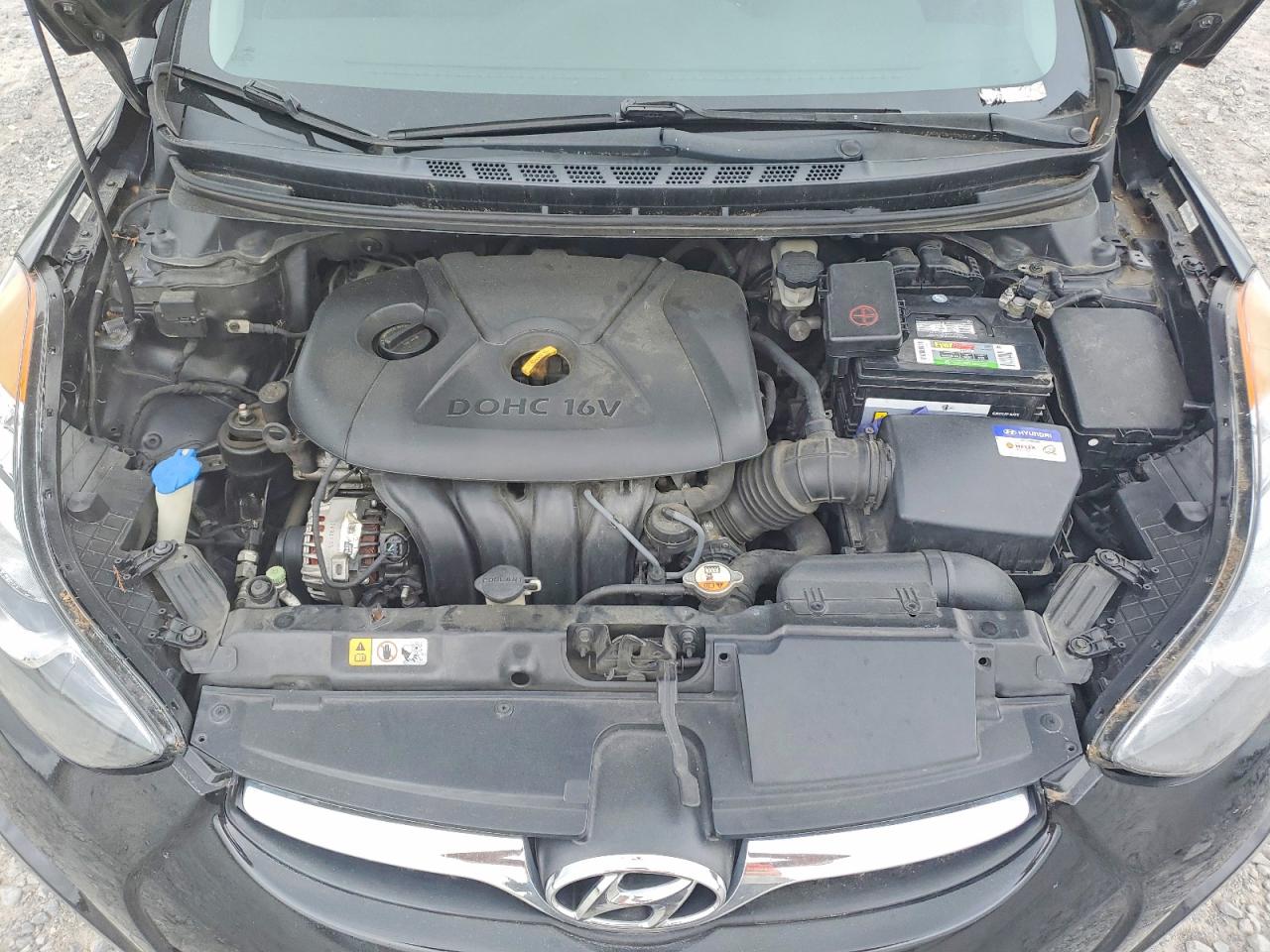 2012 Hyundai Elantra Gls Black vin: KMHDH4AE0CU331438