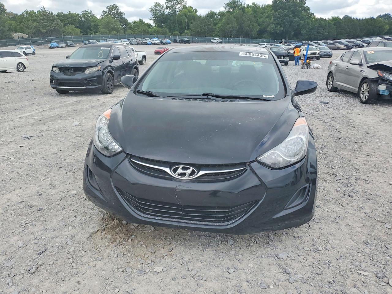 2012 Hyundai Elantra Gls Black vin: KMHDH4AE0CU331438