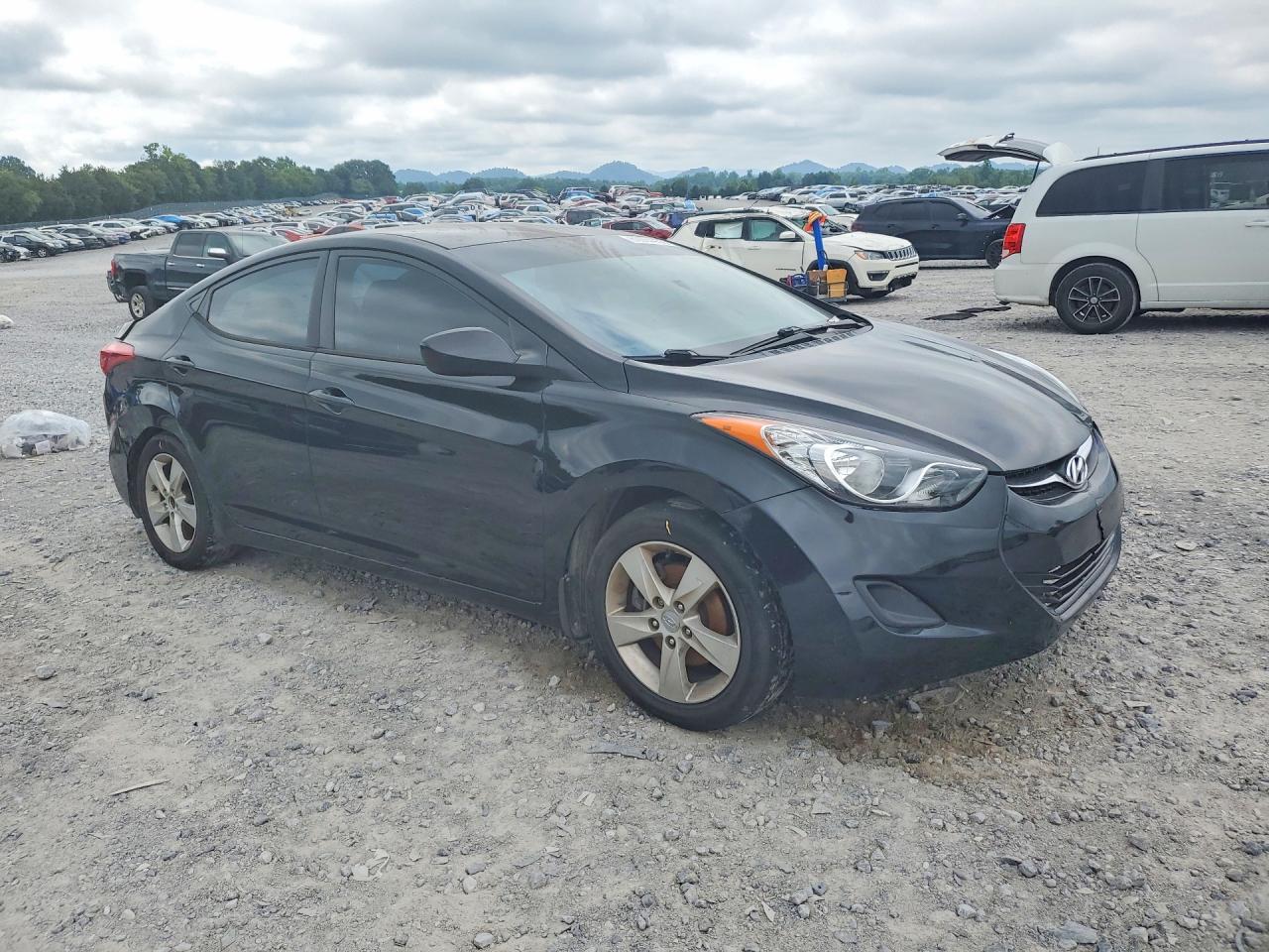 2012 Hyundai Elantra Gls Black vin: KMHDH4AE0CU331438