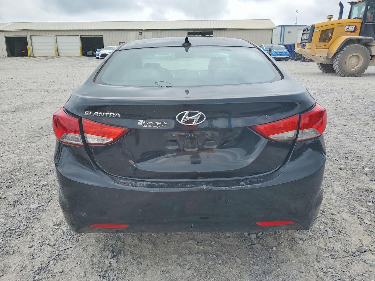 2012 Hyundai Elantra Gls Black vin: KMHDH4AE0CU331438