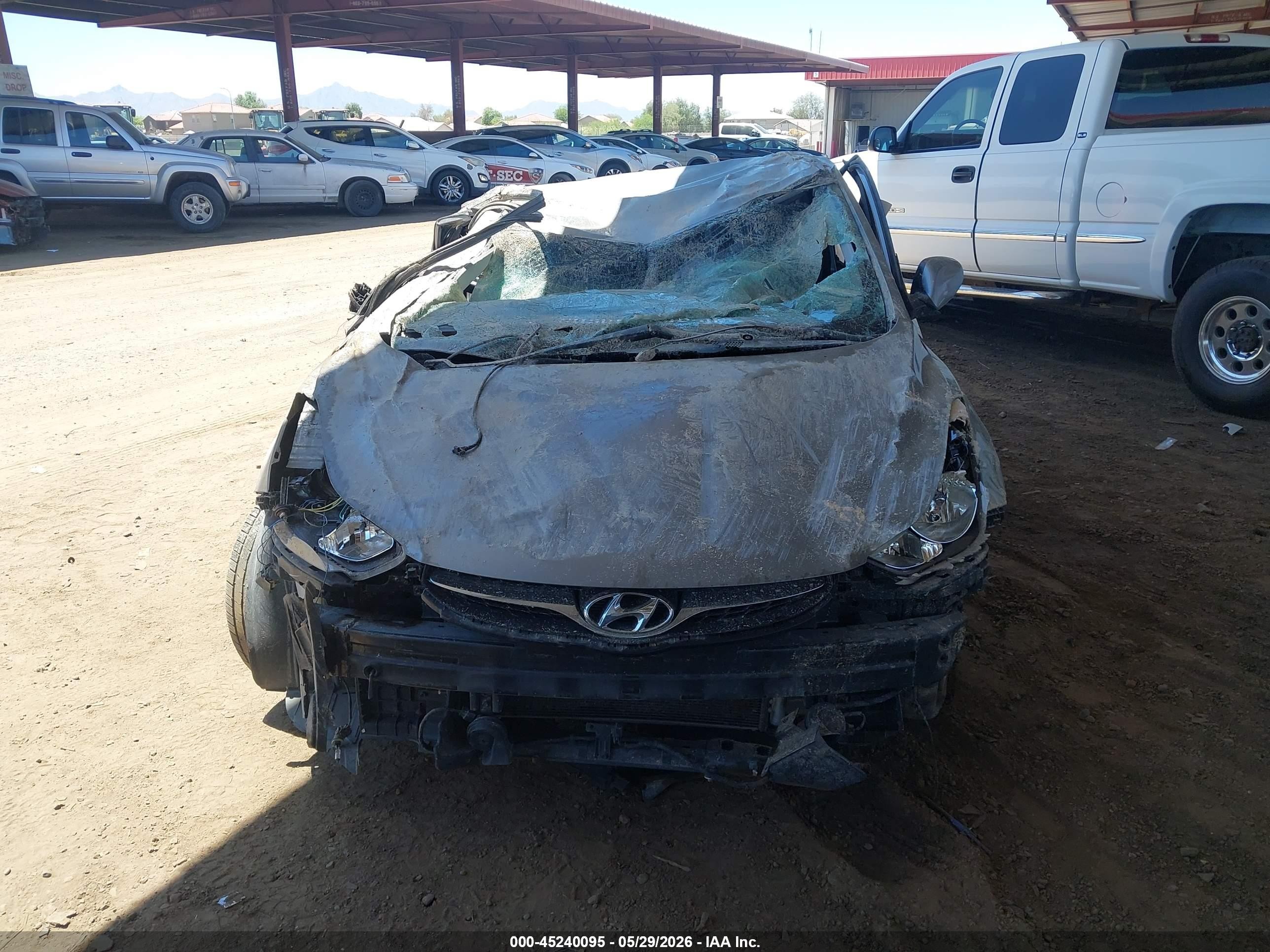 2012 Hyundai Elantra Gls (ulsan Plant) Silver vin: KMHDH4AE0CU391350
