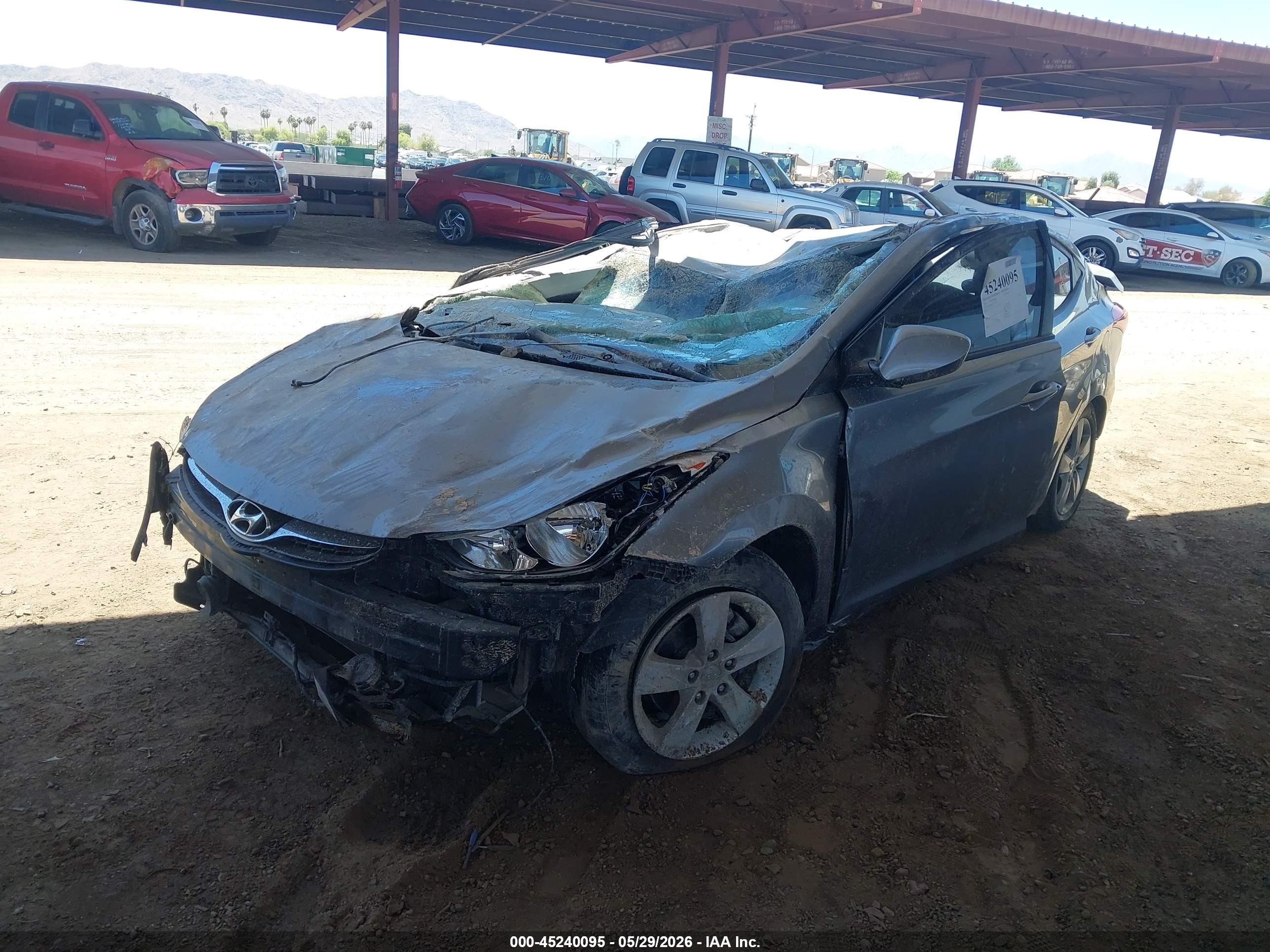 2012 Hyundai Elantra Gls (ulsan Plant) Silver vin: KMHDH4AE0CU391350