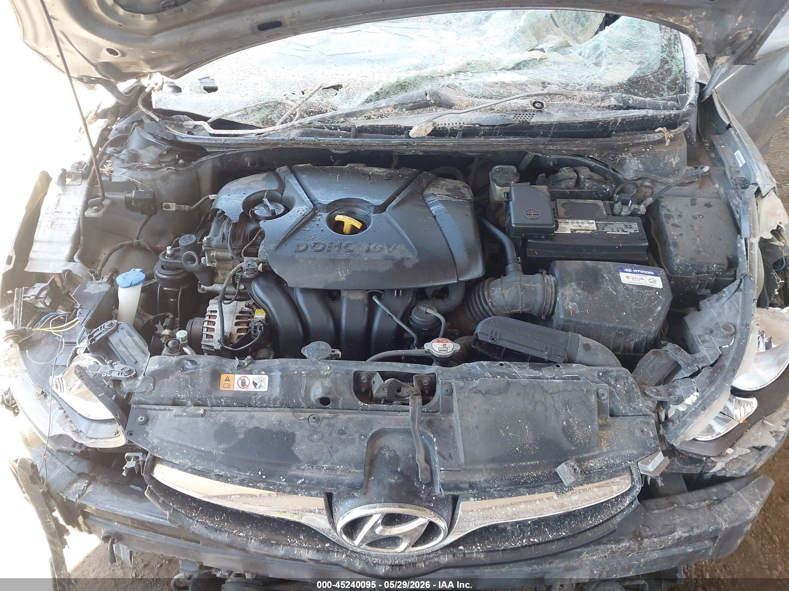2012 Hyundai Elantra Gls (ulsan Plant) Silver vin: KMHDH4AE0CU391350