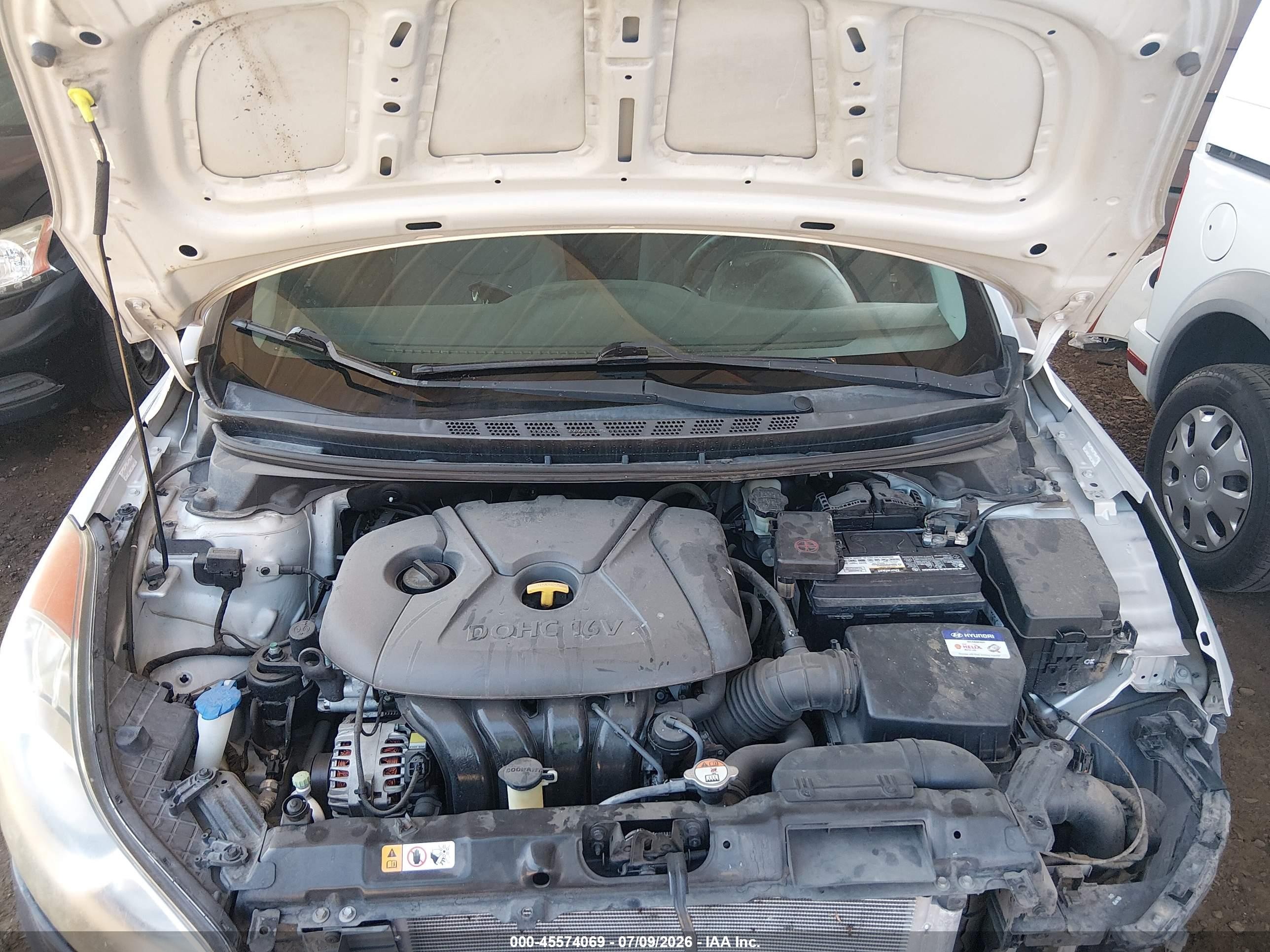 2012 Hyundai Elantra Gls (ulsan Plant) Silver vin: KMHDH4AE0CU410236