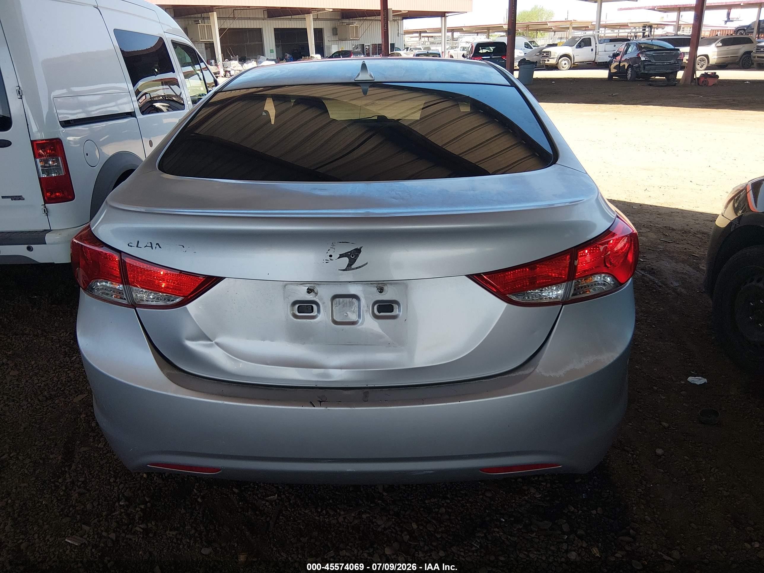 2012 Hyundai Elantra Gls (ulsan Plant) Silver vin: KMHDH4AE0CU410236