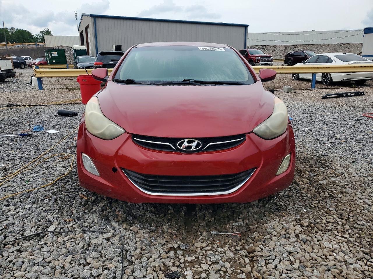 2012 Hyundai Elantra Gls Red vin: KMHDH4AE0CU428803