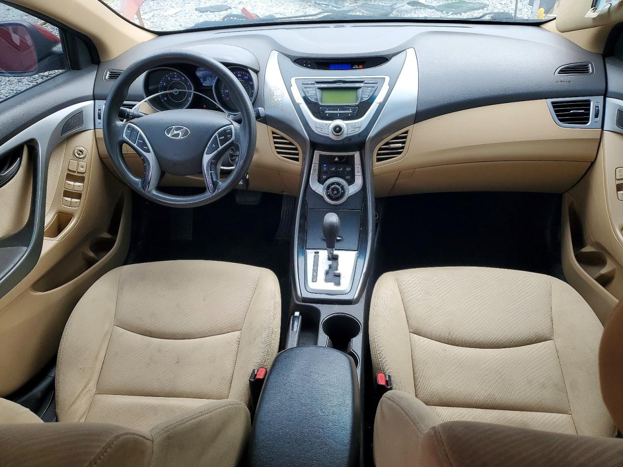 2012 Hyundai Elantra Gls Red vin: KMHDH4AE0CU428803
