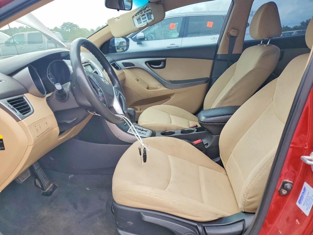 2012 Hyundai Elantra Gls Red vin: KMHDH4AE0CU428803