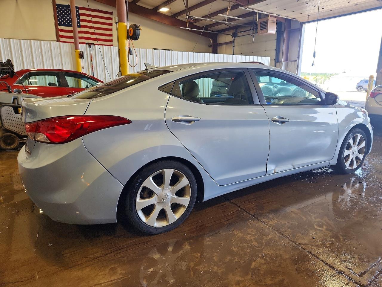 2012 Hyundai Elantra Limited Blue vin: KMHDH4AE0CU432902