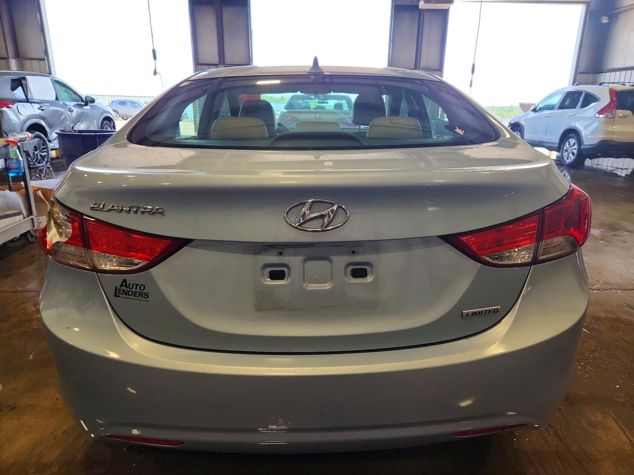 2012 Hyundai Elantra Limited Blue vin: KMHDH4AE0CU432902