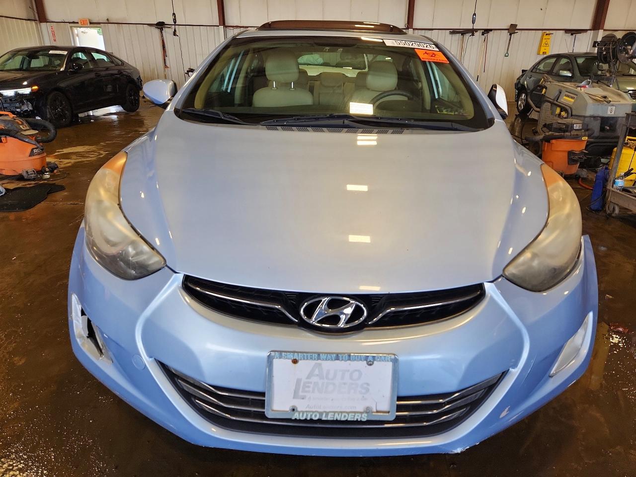 2012 Hyundai Elantra Limited Blue vin: KMHDH4AE0CU432902