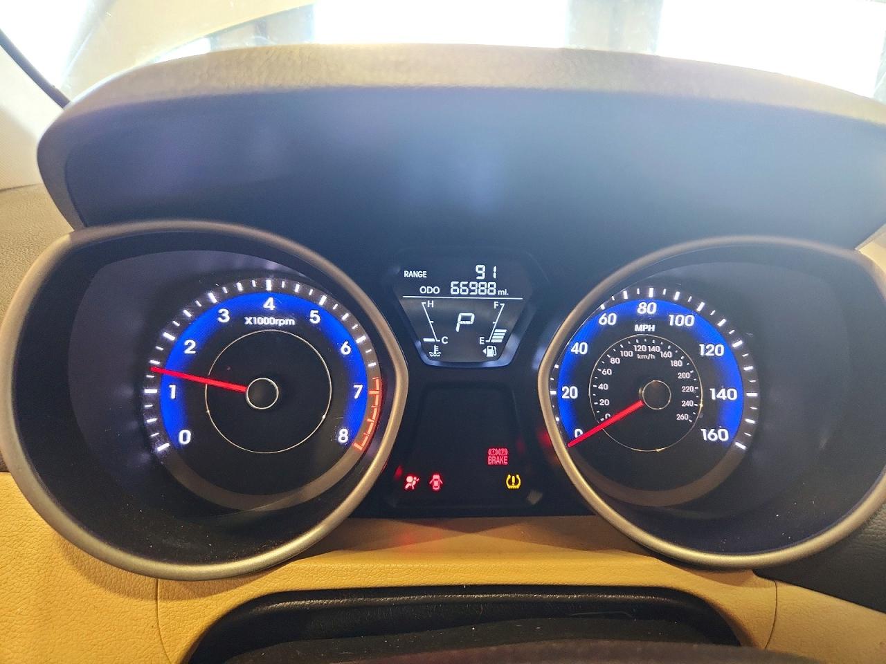 2012 Hyundai Elantra Limited Blue vin: KMHDH4AE0CU432902