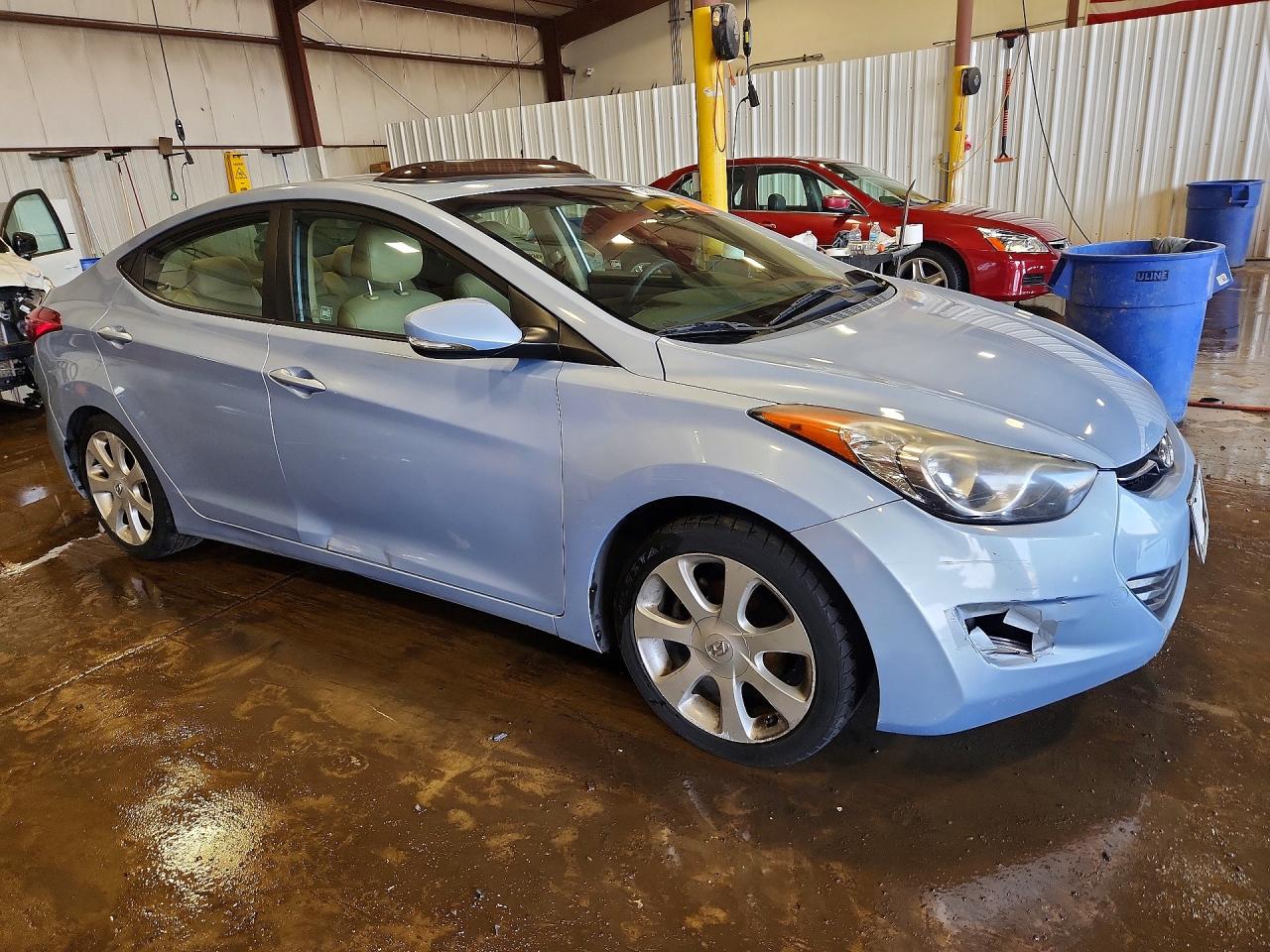 2012 Hyundai Elantra Limited Blue vin: KMHDH4AE0CU432902