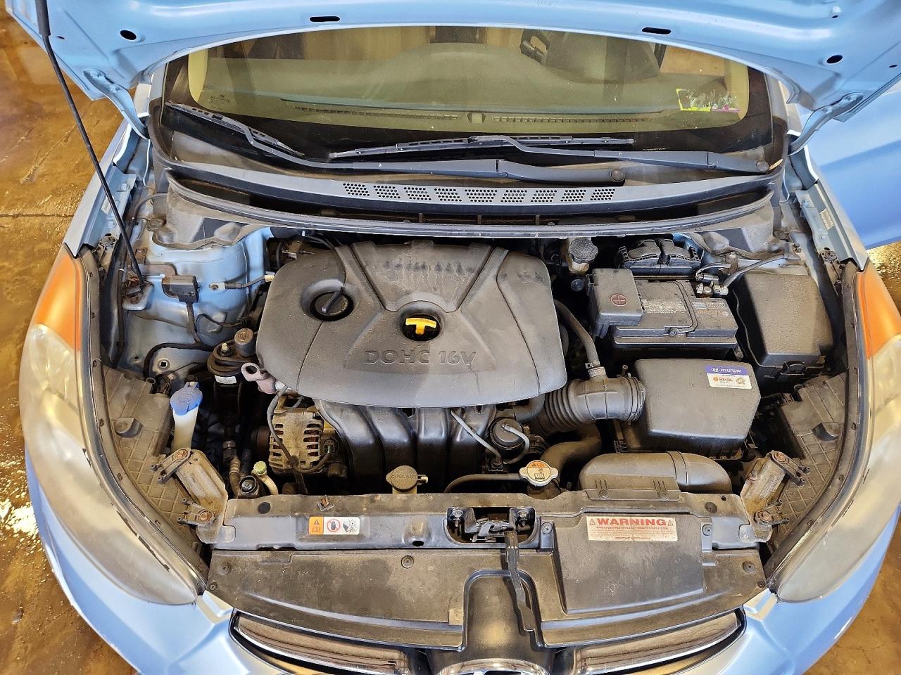 2012 Hyundai Elantra Limited Blue vin: KMHDH4AE0CU432902