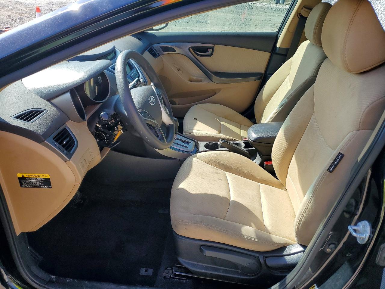 2012 Hyundai Elantra Gls Black vin: KMHDH4AE0CU433662