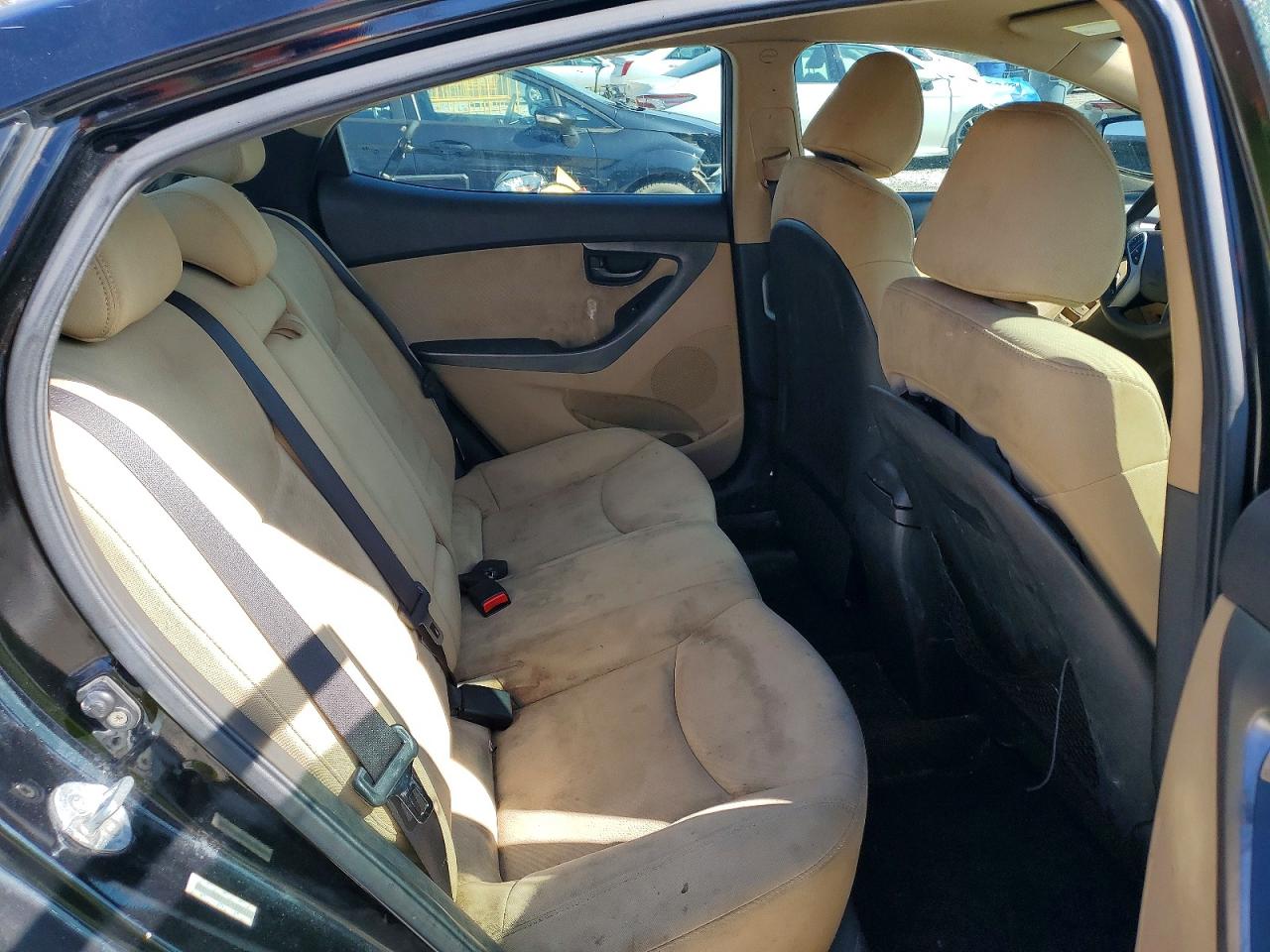 2012 Hyundai Elantra Gls Black vin: KMHDH4AE0CU433662