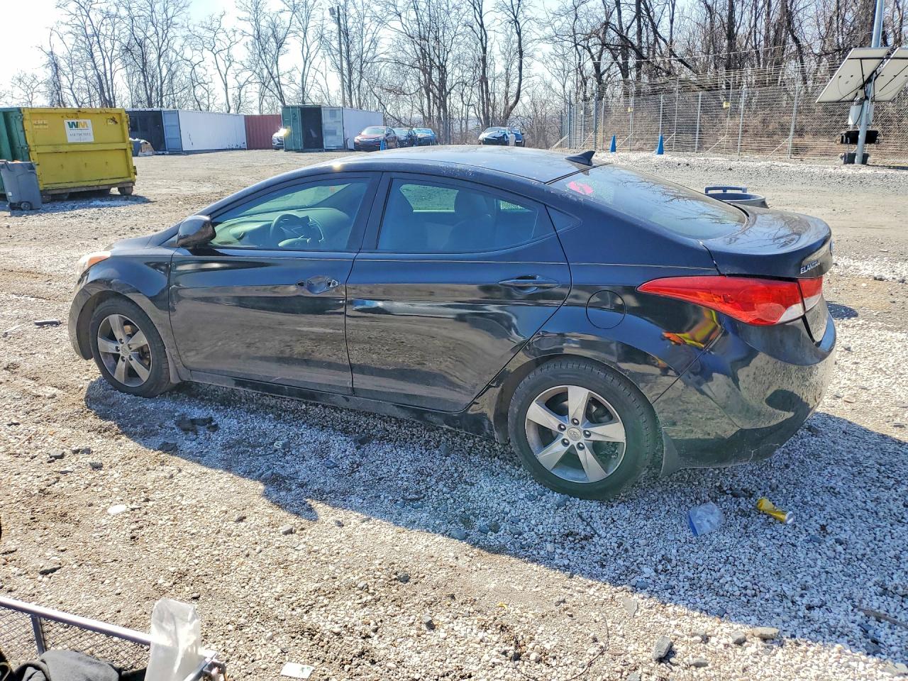 2012 Hyundai Elantra Gls Black vin: KMHDH4AE0CU433662
