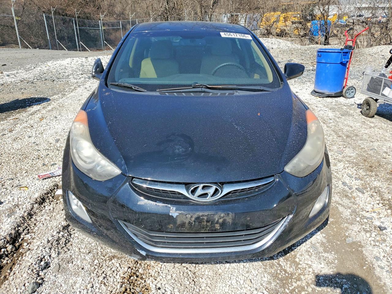 2012 Hyundai Elantra Gls Black vin: KMHDH4AE0CU433662