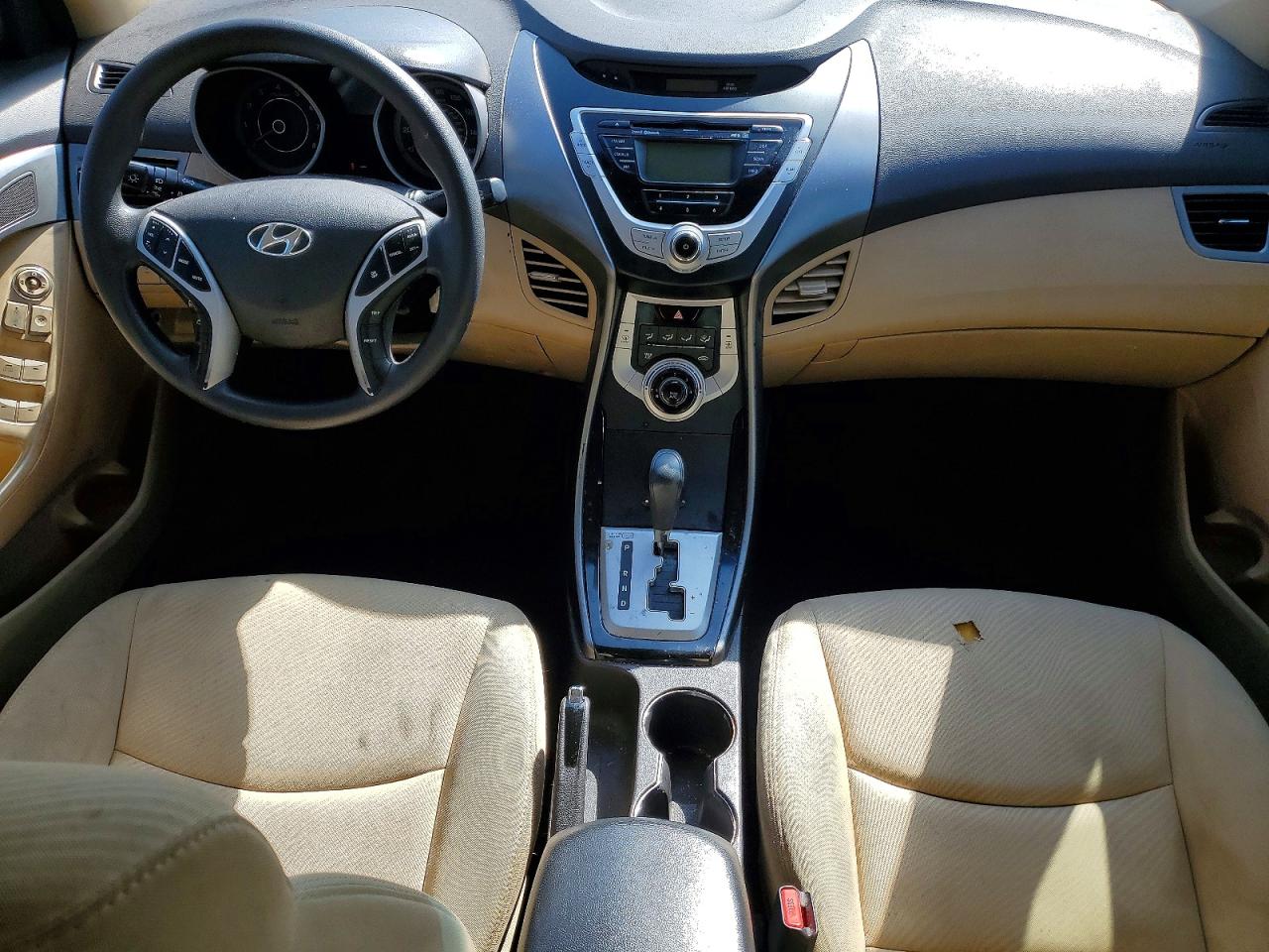 2012 Hyundai Elantra Gls Black vin: KMHDH4AE0CU433662