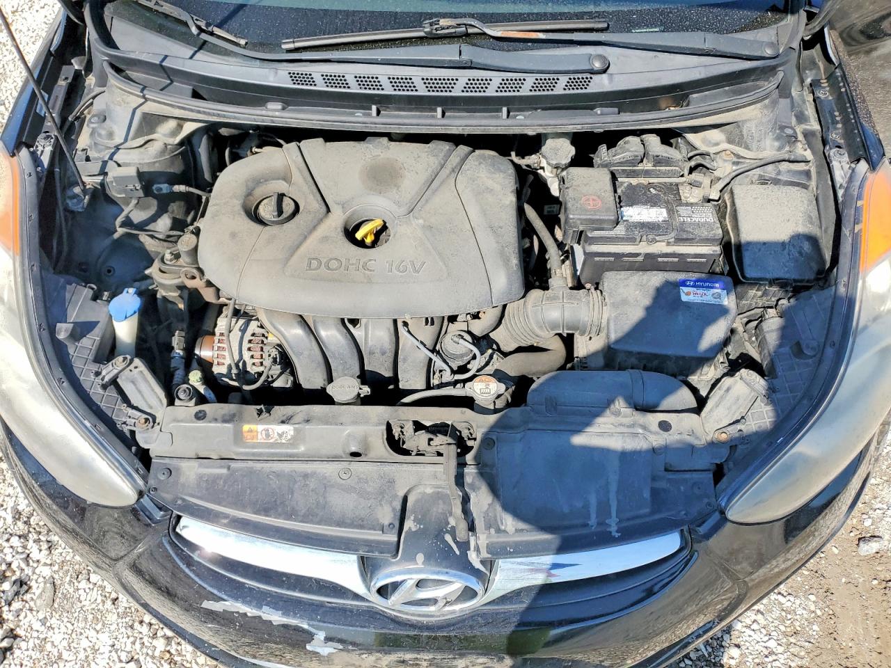 2012 Hyundai Elantra Gls Black vin: KMHDH4AE0CU433662