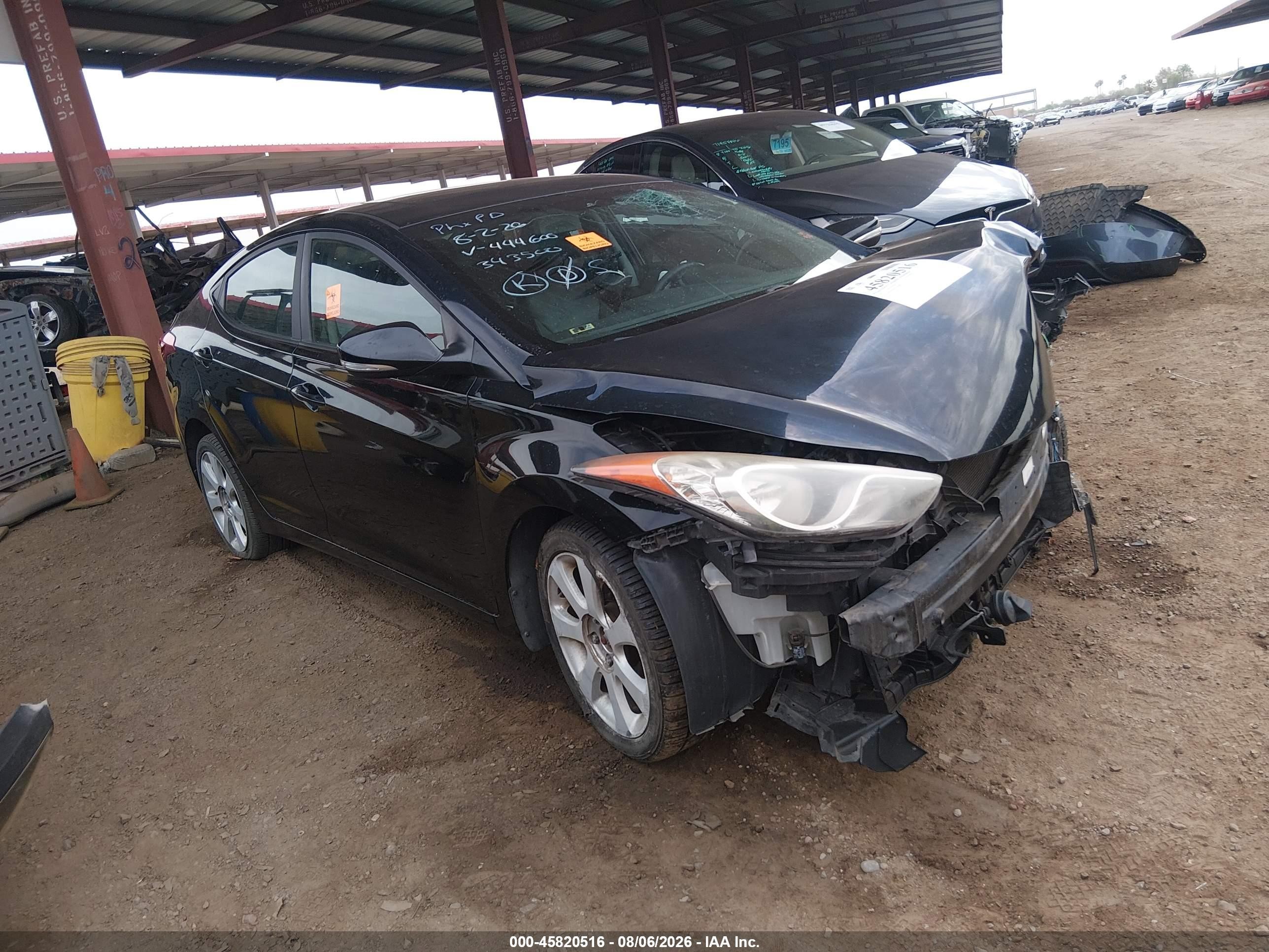 2012 Hyundai Elantra Limited (ulsan Plant) Black vin: KMHDH4AE0CU444600