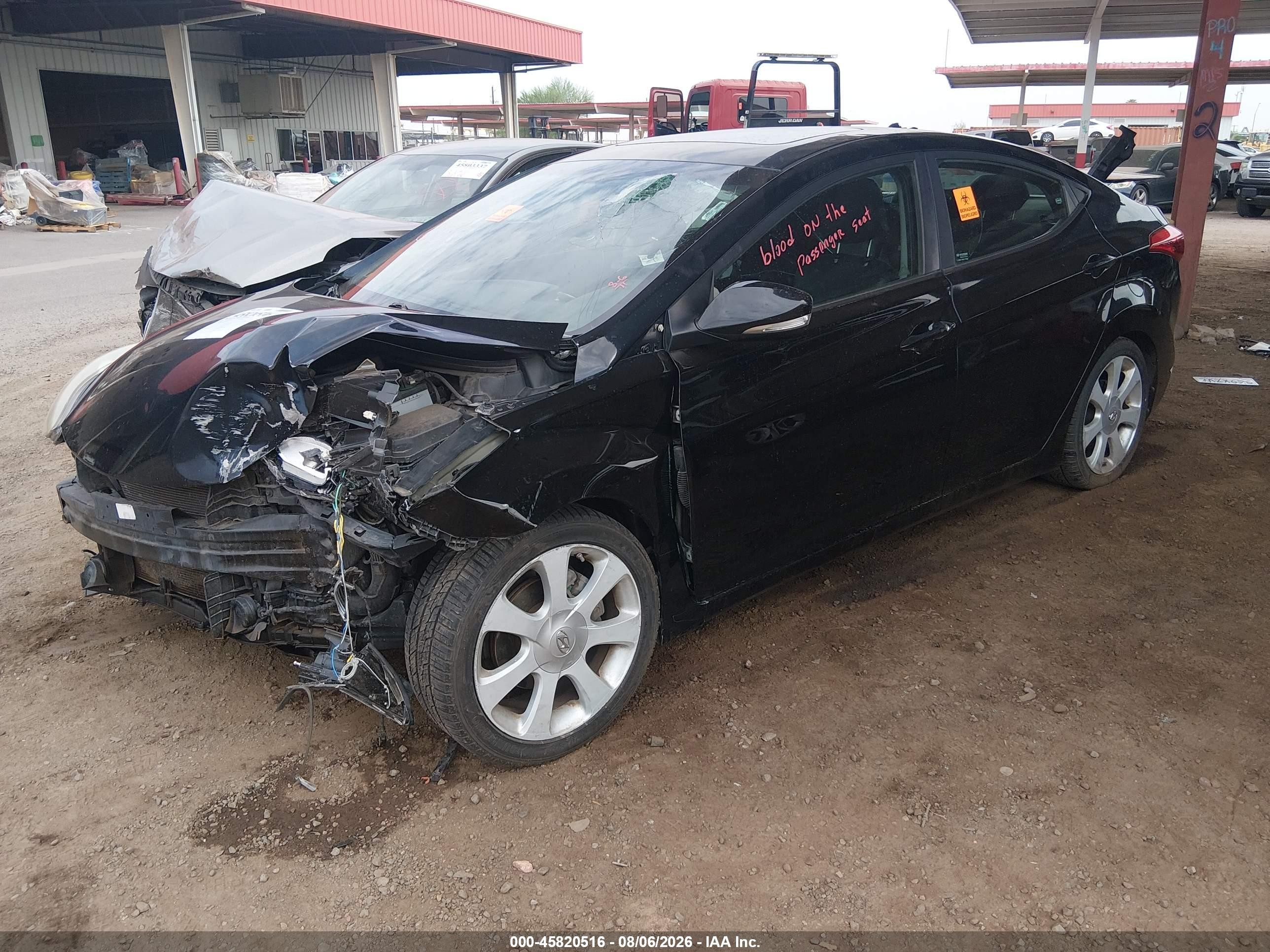 2012 Hyundai Elantra Limited (ulsan Plant) Black vin: KMHDH4AE0CU444600