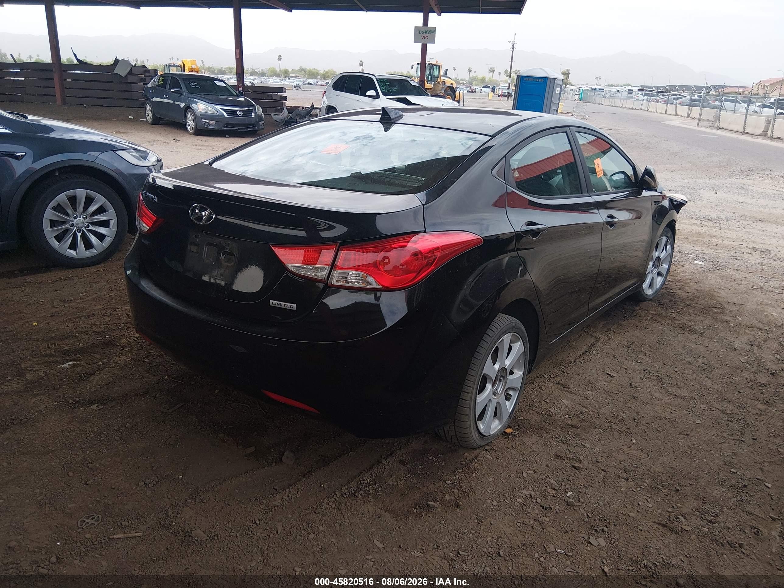 2012 Hyundai Elantra Limited (ulsan Plant) Black vin: KMHDH4AE0CU444600