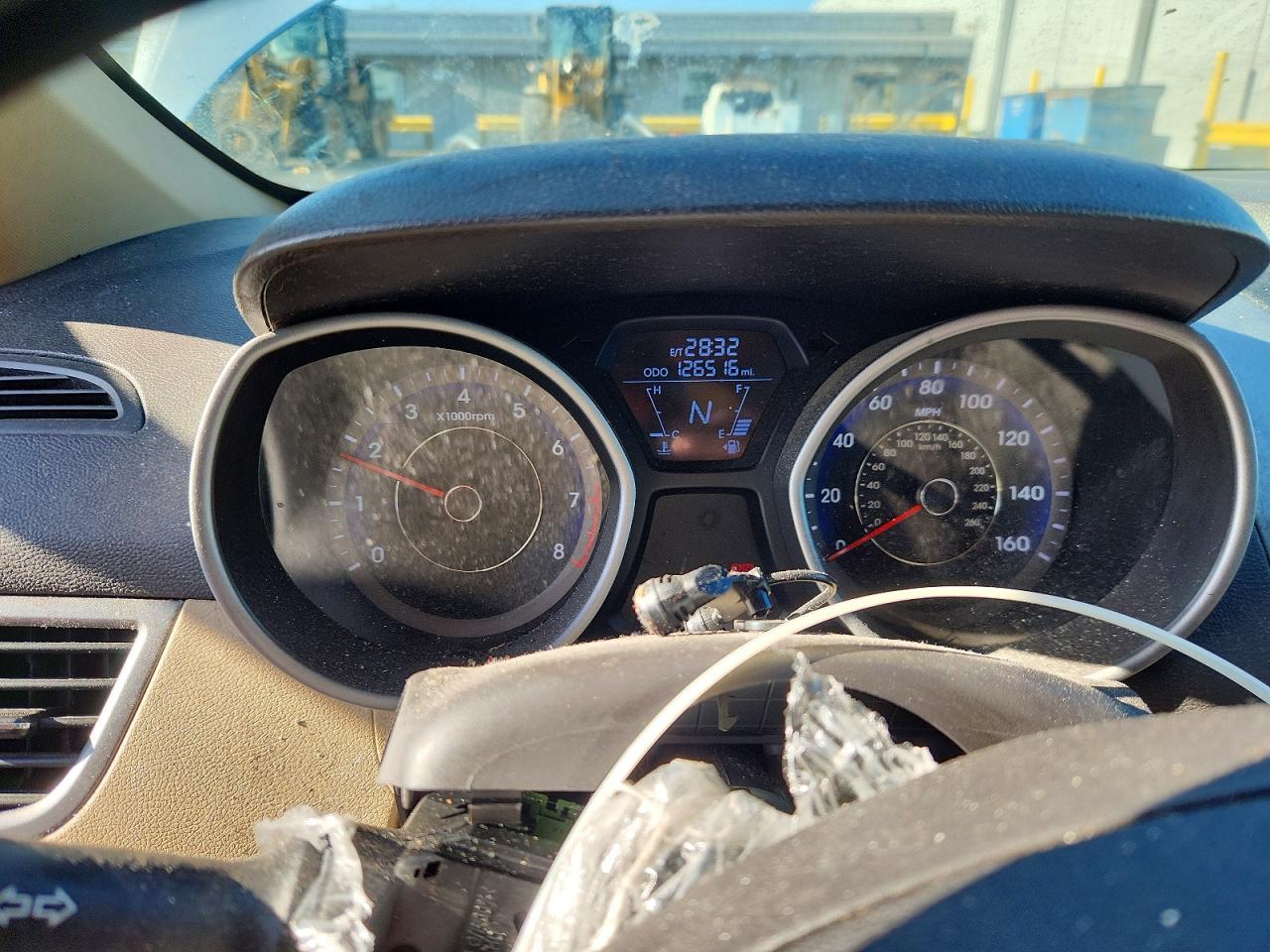 2012 Hyundai Elantra Gls Blue vin: KMHDH4AE0CU447934